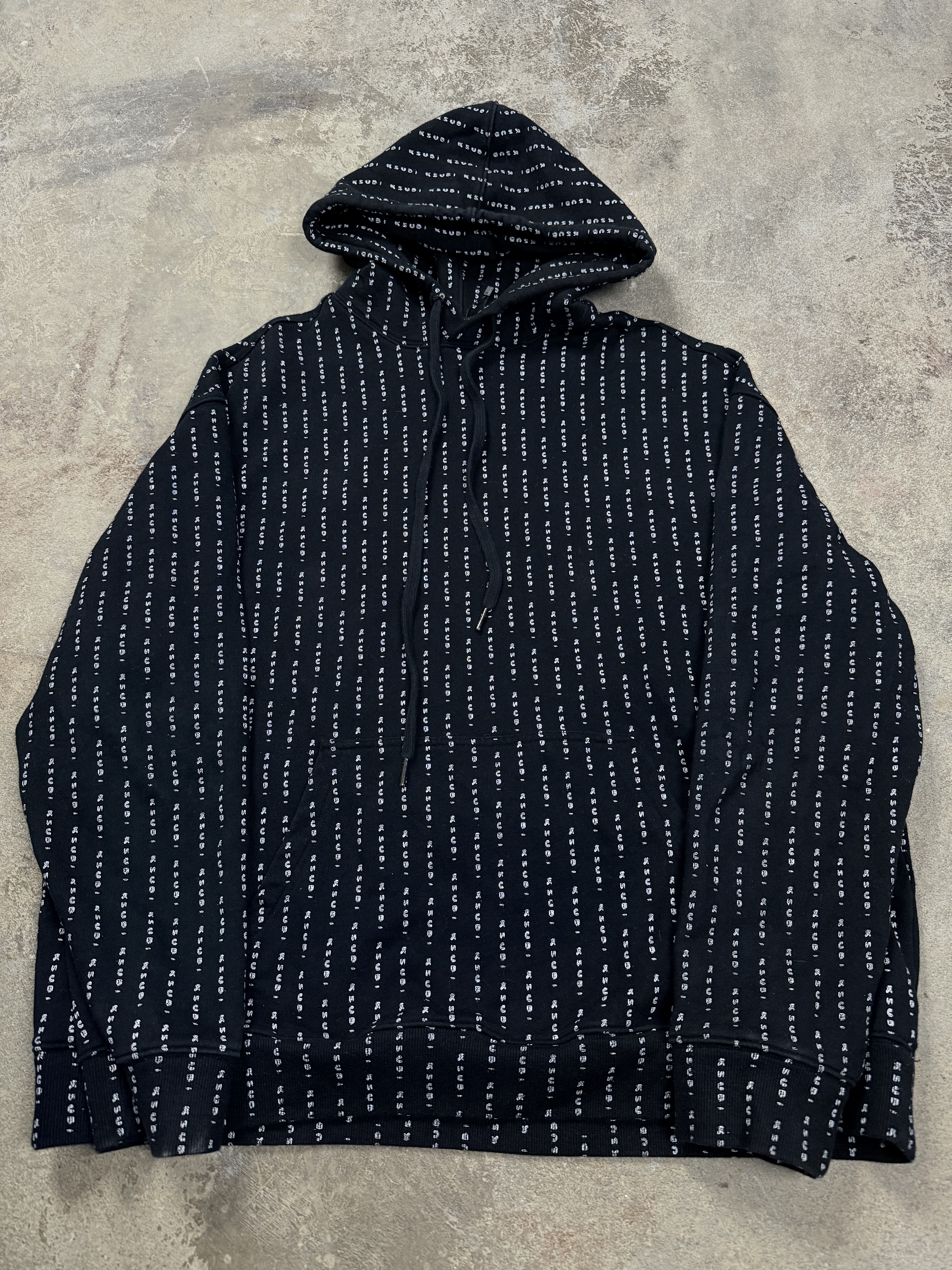 Ksubi Hoodie Black All Over Used Large (Fits Medium)