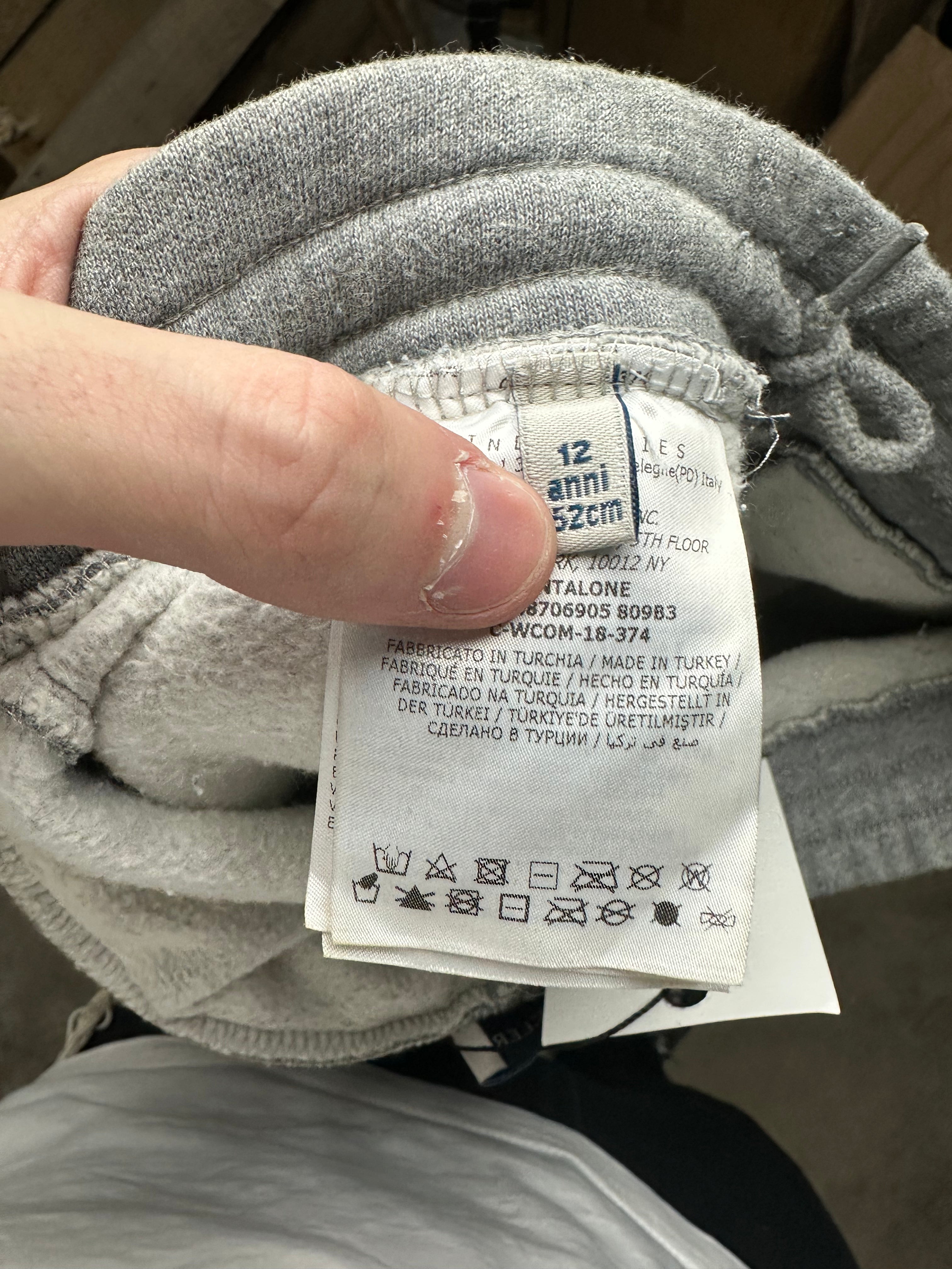 Moncler Sweatsuit Grey Black Used 14Y & 12Y