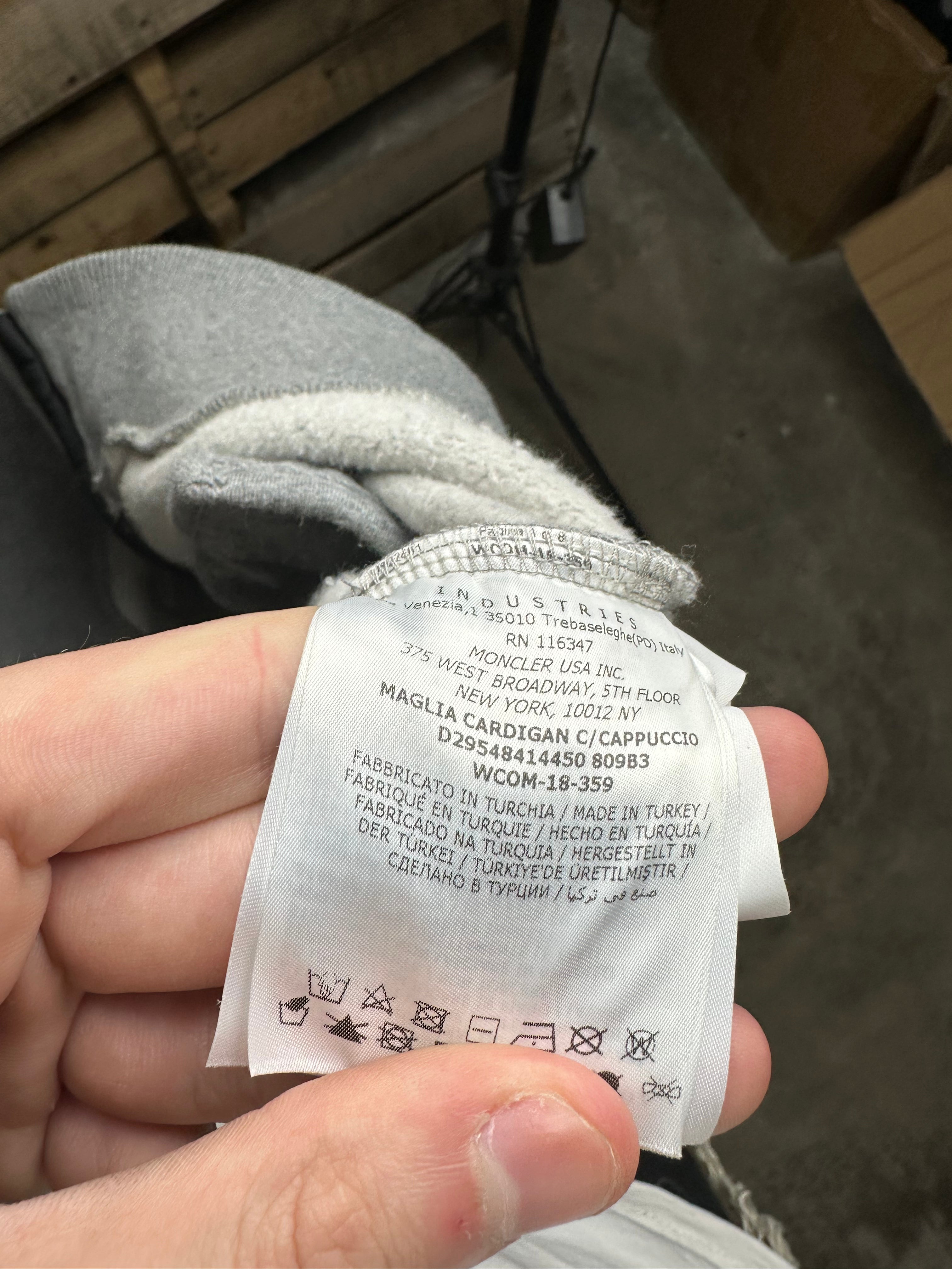 Moncler Sweatsuit Grey Black Used 14Y & 12Y