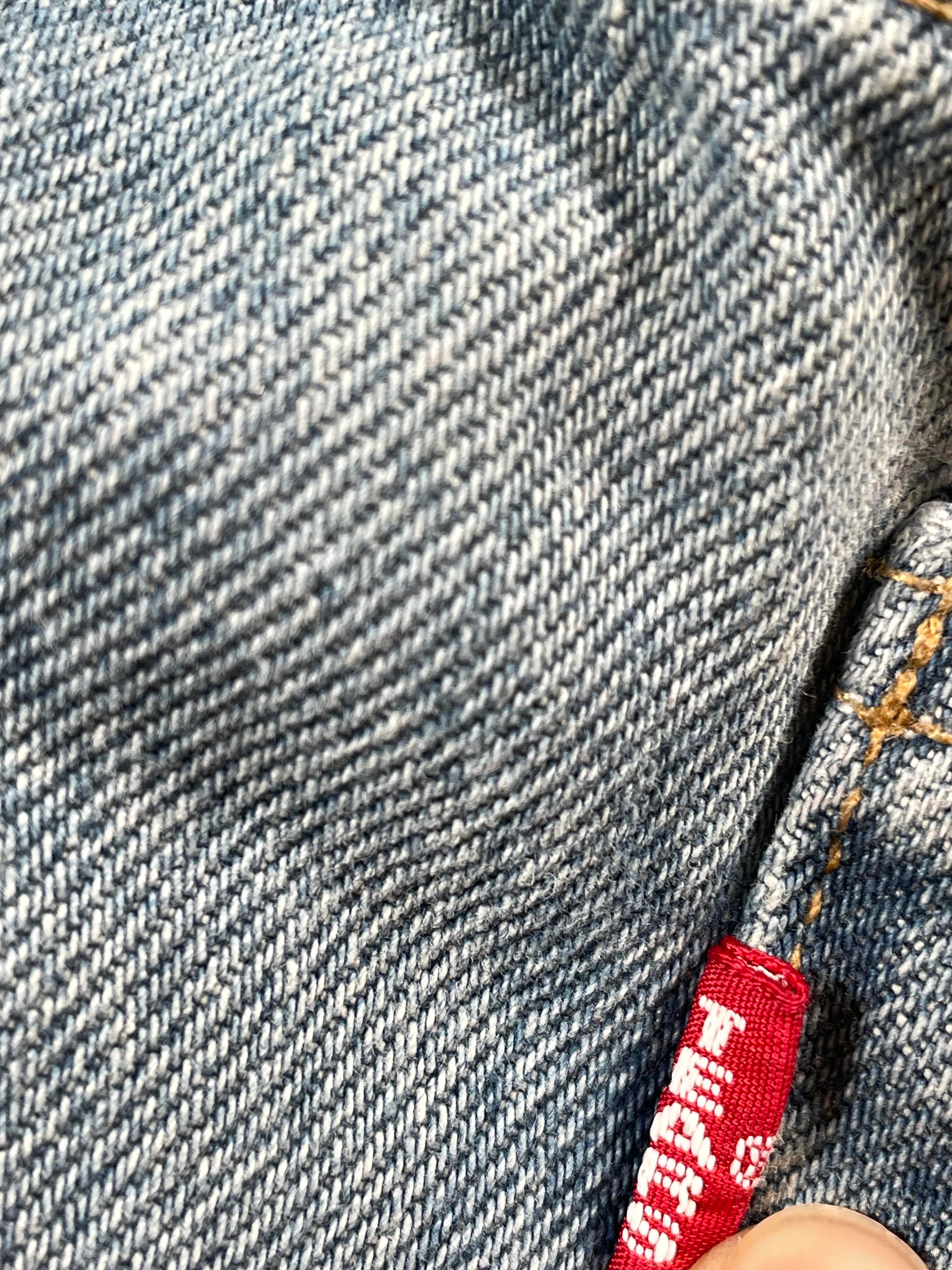 Denim Tears 'Navy & Pink BSTROY' Light Wash Jeans