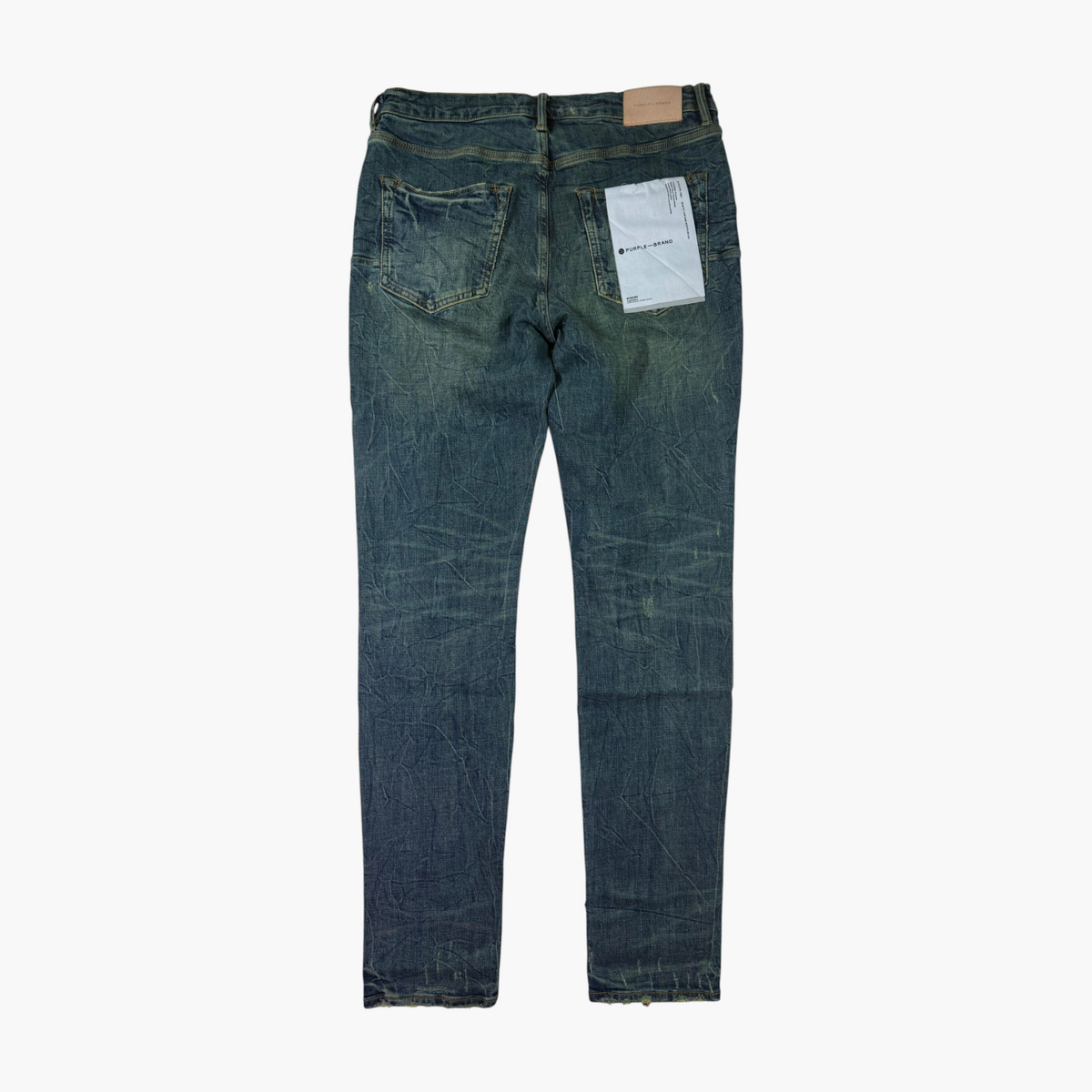 Purple Brand Deep Classic Yellow Wash Plain Jeans