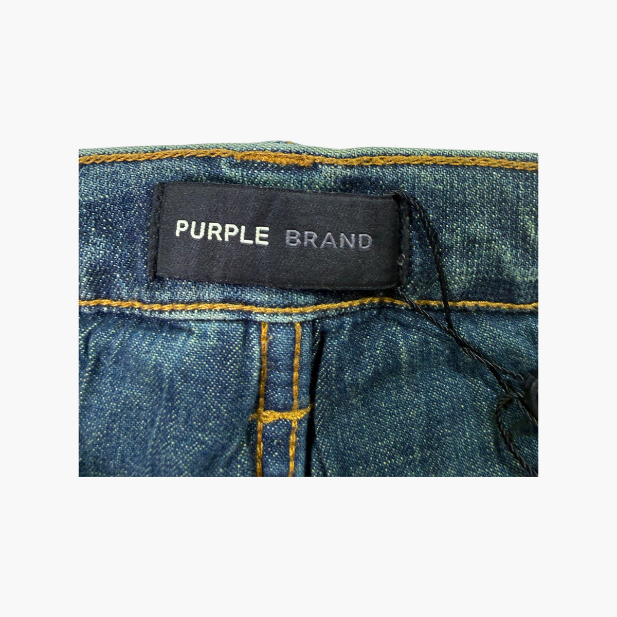 Purple Brand Deep Classic Yellow Wash Plain Jeans