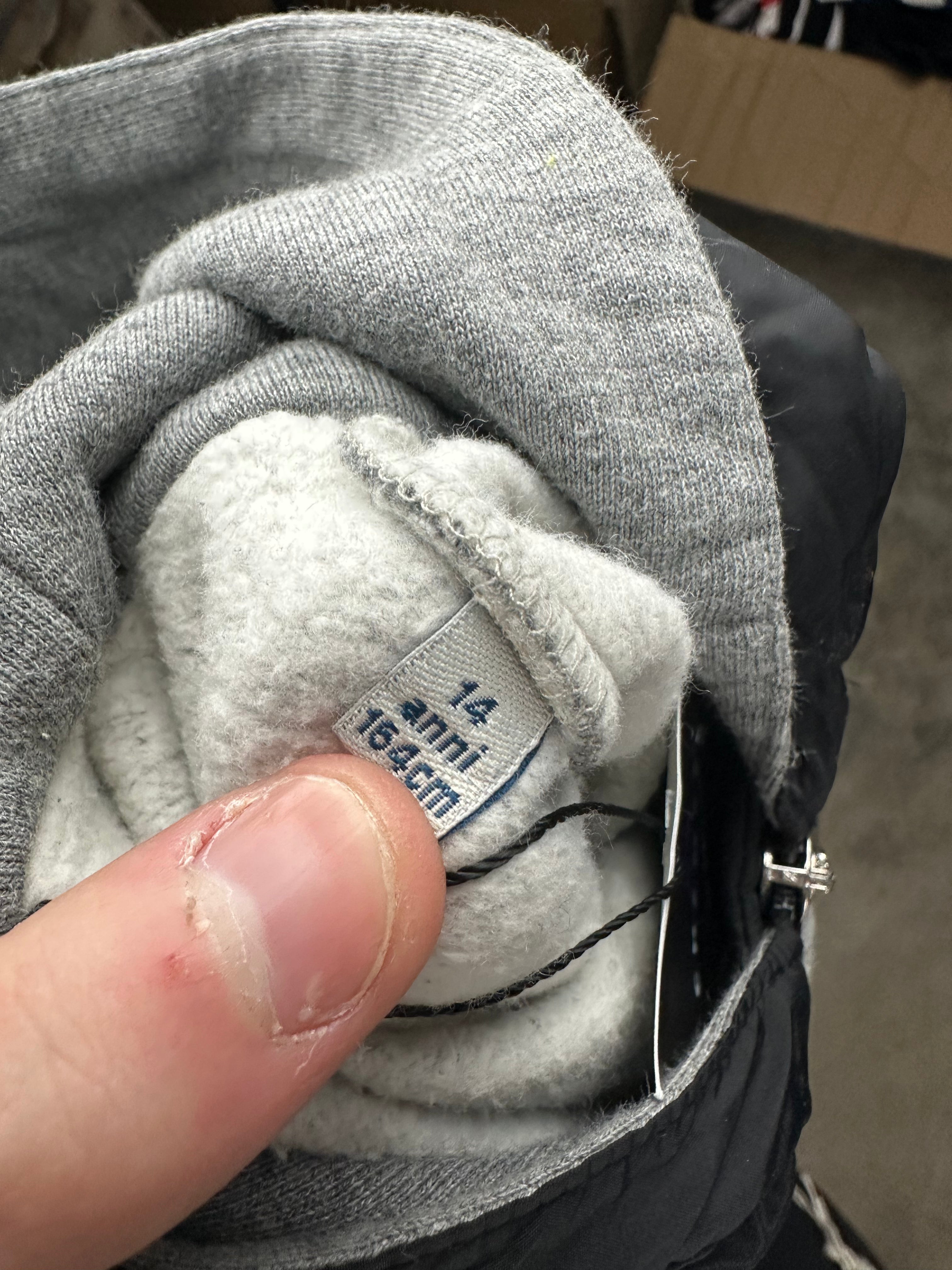 Moncler Sweatsuit Grey Black Used 14Y & 12Y