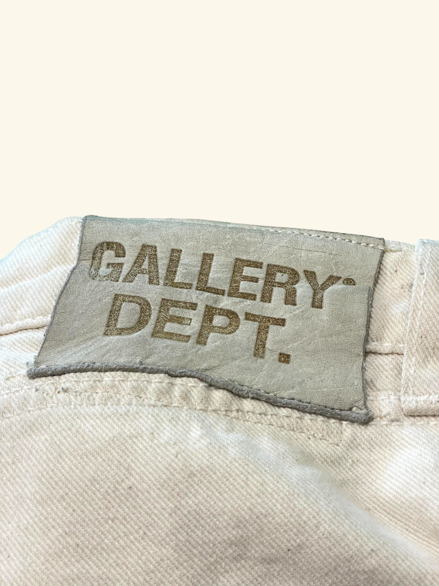 Gallery Dept Flame Flare White Jeans Used 30