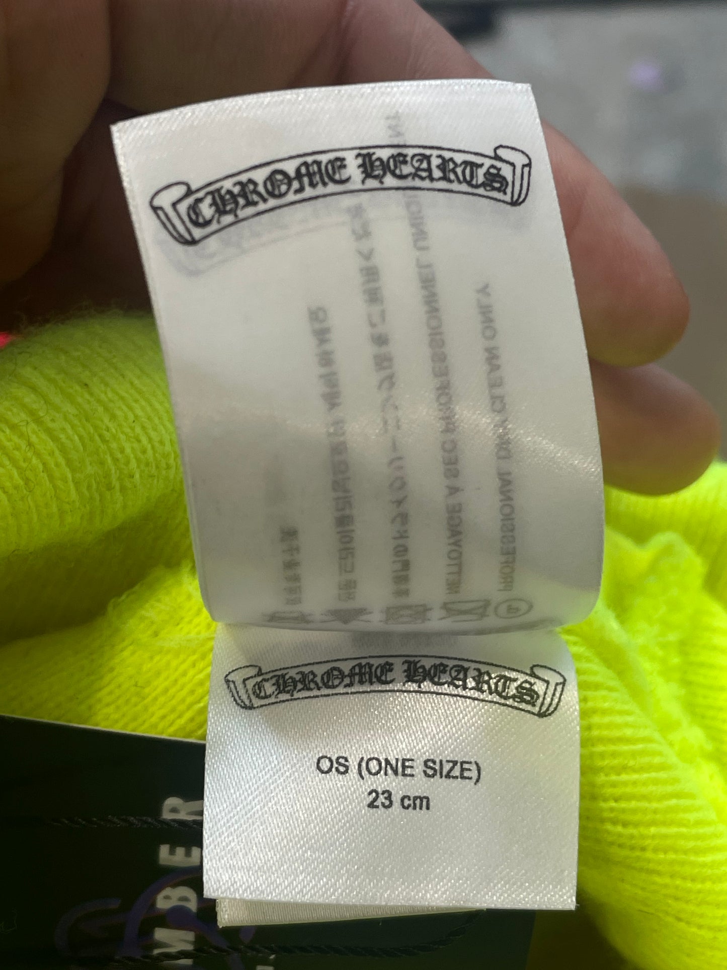 Chrome Hearts Neon & Black Beanie