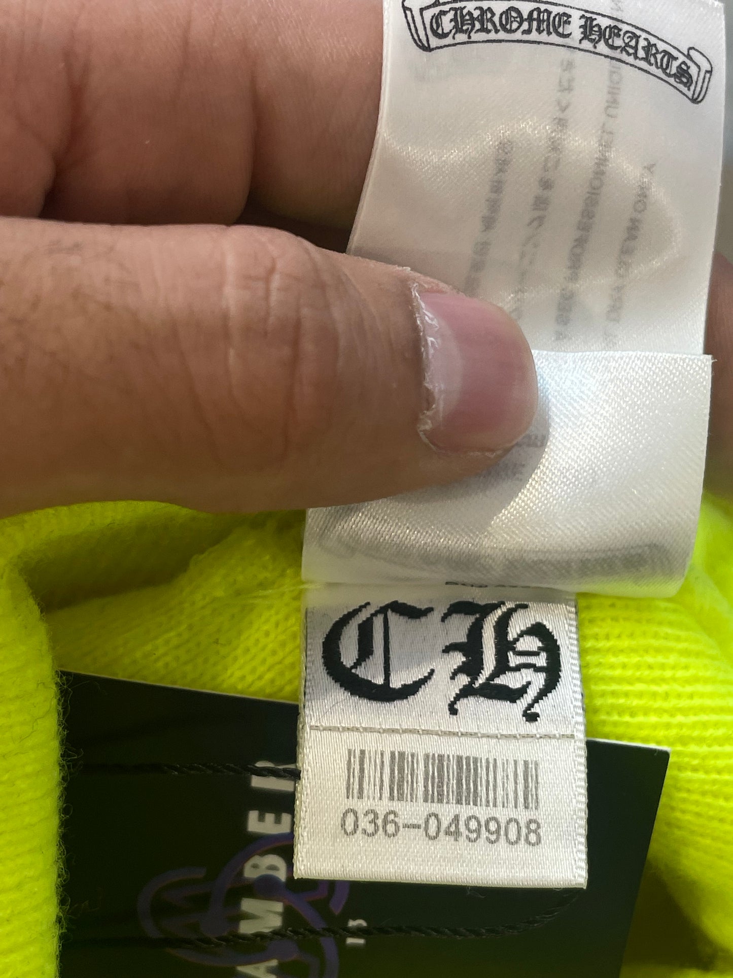 Chrome Hearts Neon & Black Beanie