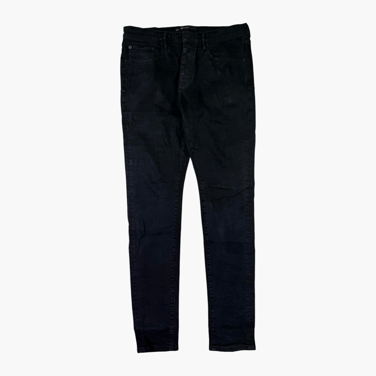Purple Brand Black Wash Plain Jeans