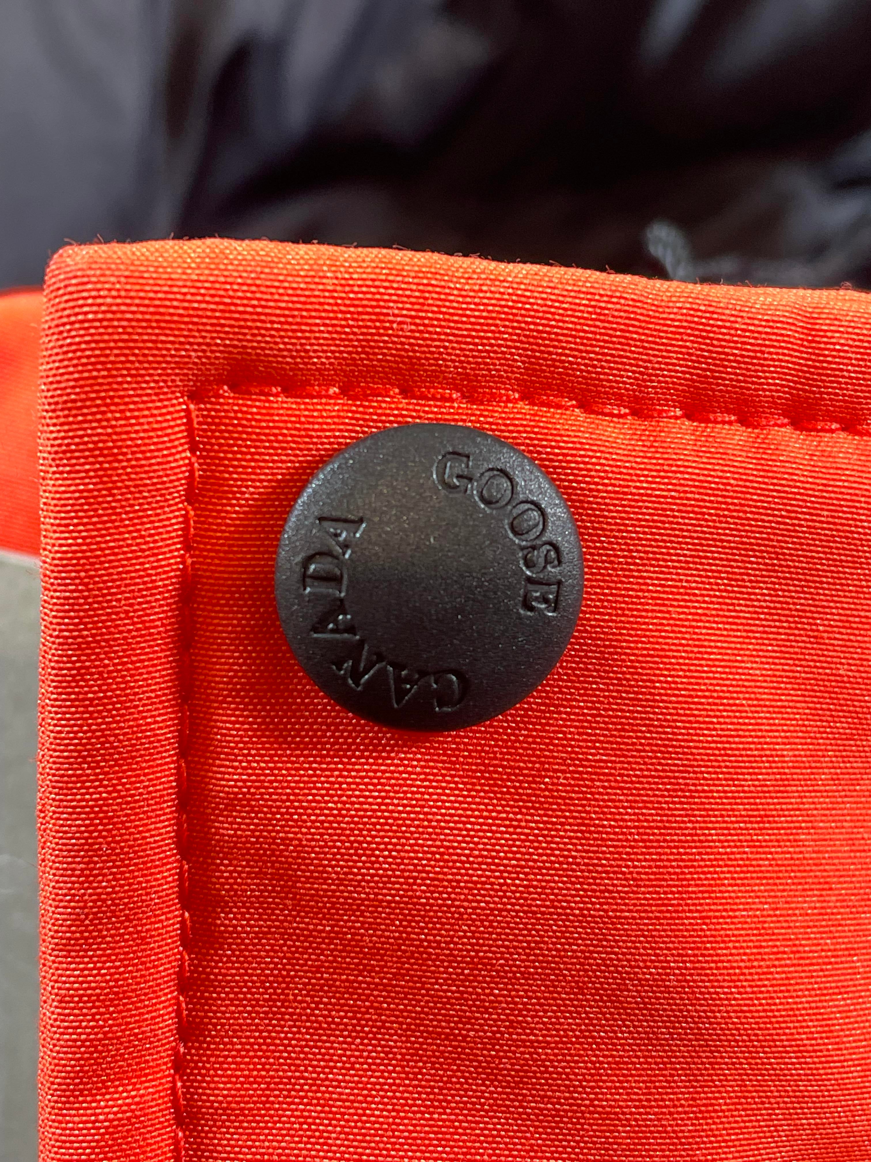 Canada Goose Orange Puffer Jacket