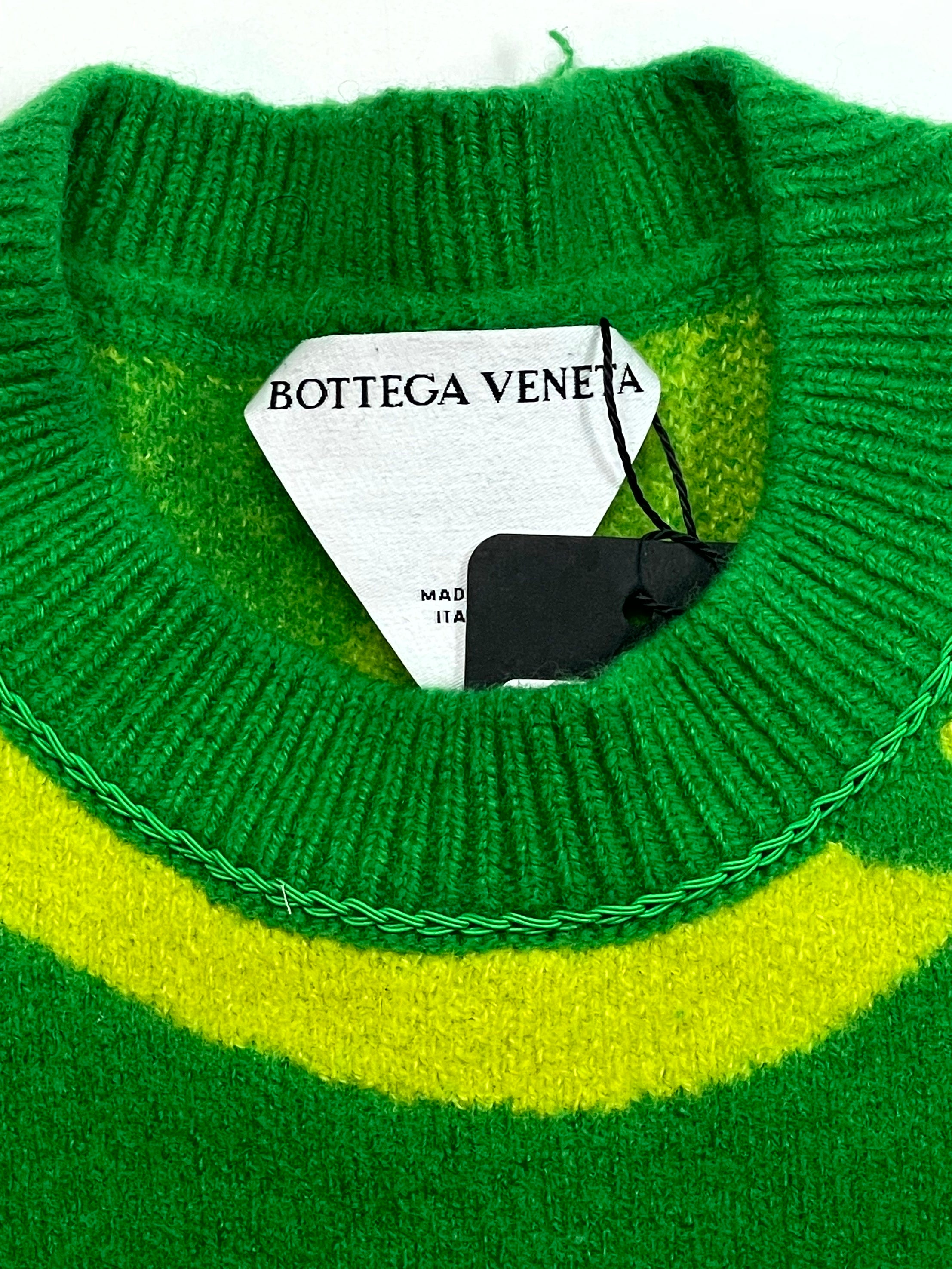 Bottega Veneta Green & Yellow Sweater