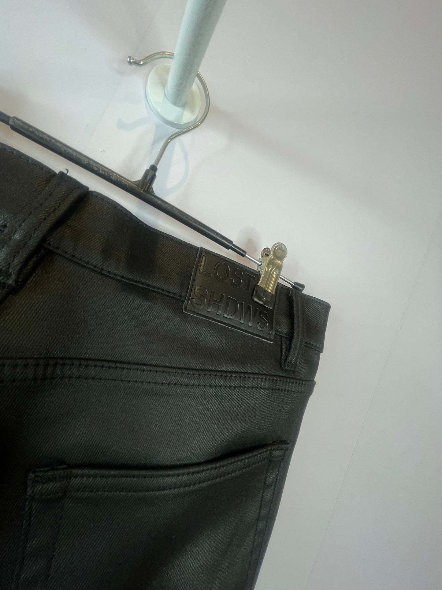 LOSTSHDWS Black & Orange Wax Jeans