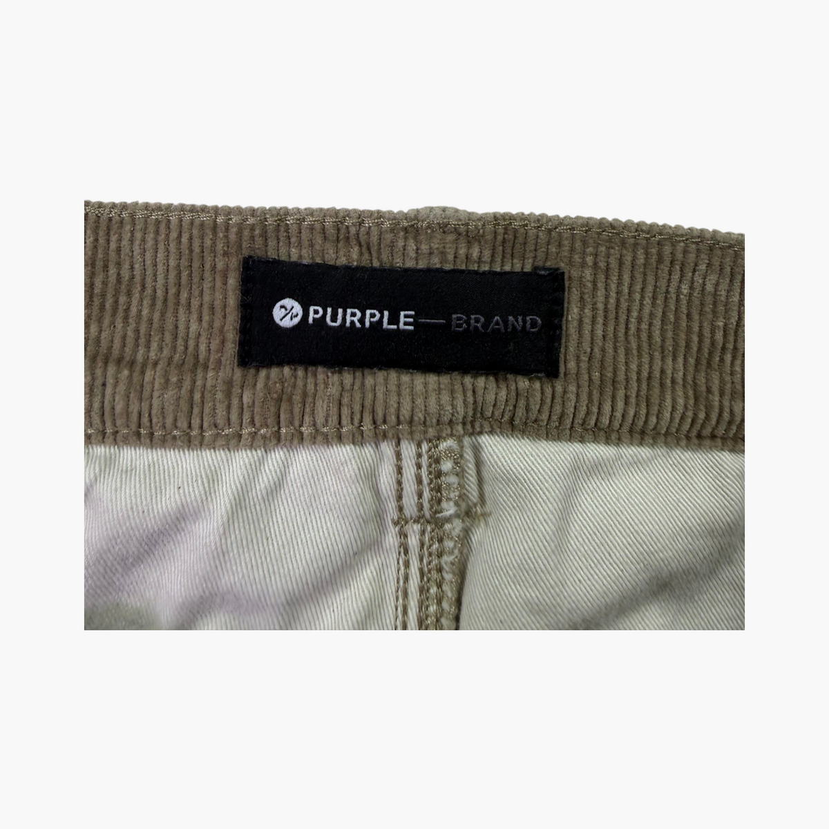 Purple Brand Tan Bandana Corduroy Jeans