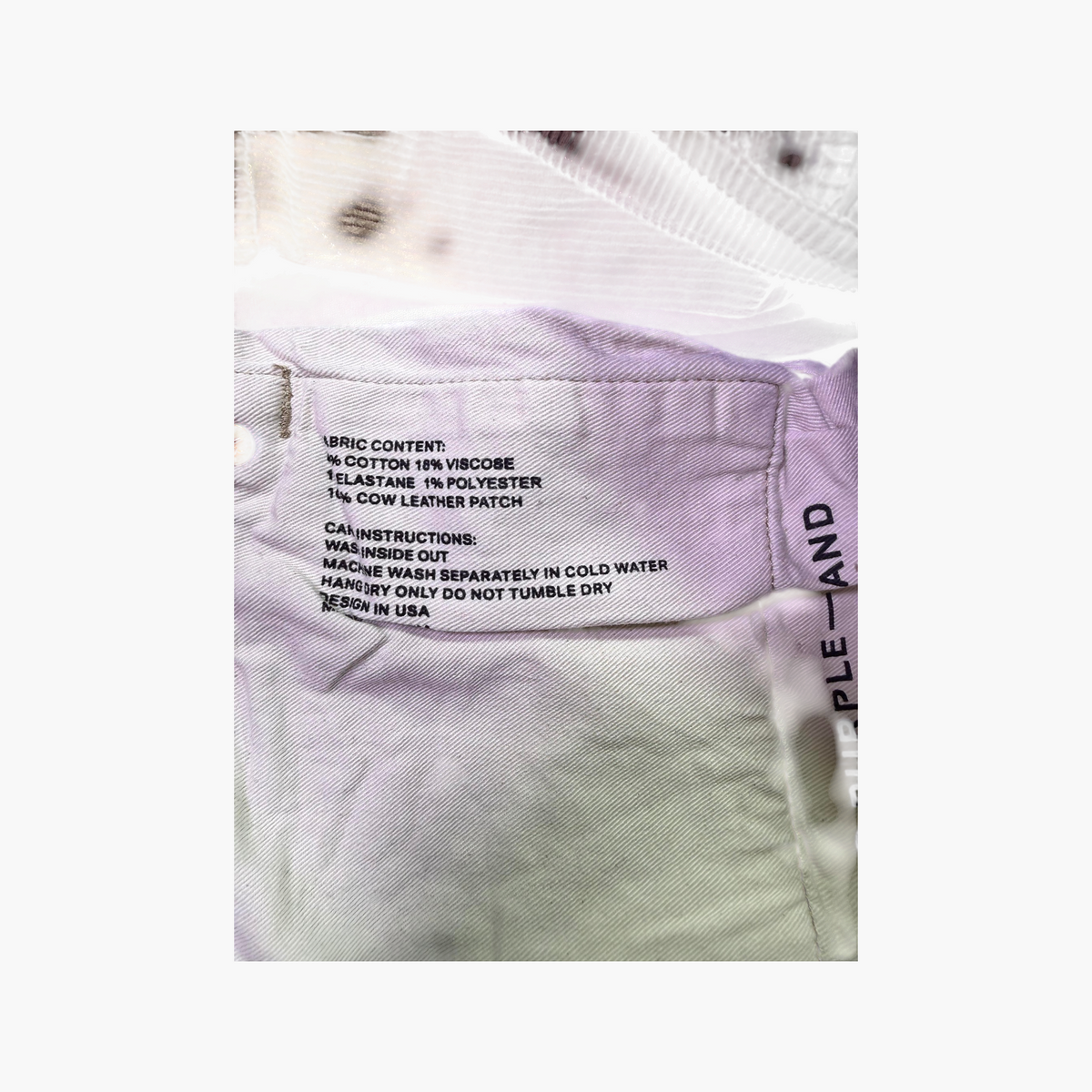 Purple Brand Tan Bandana Corduroy Jeans