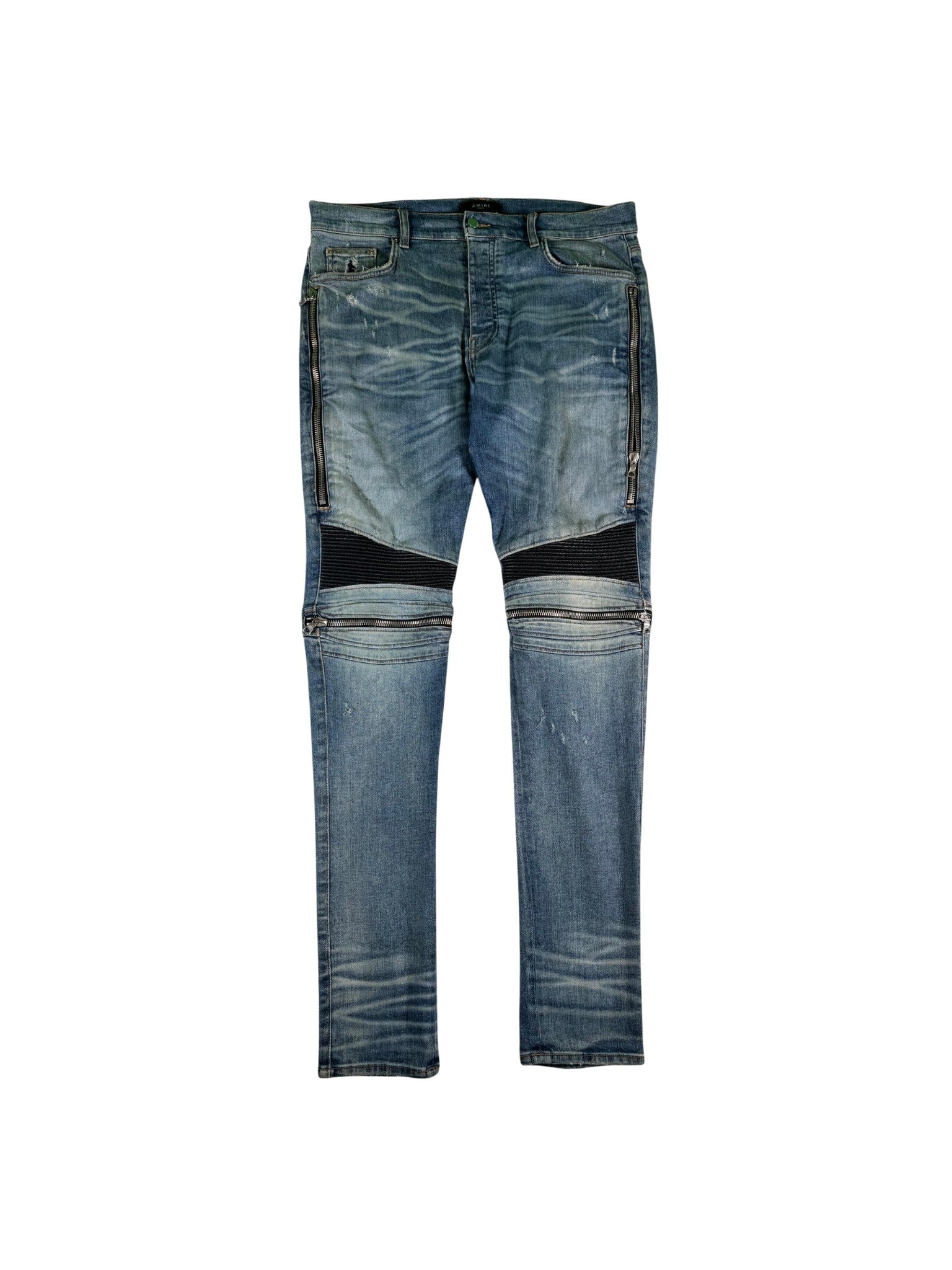 Amiri MX2 Patch Light Wash & Black Jeans