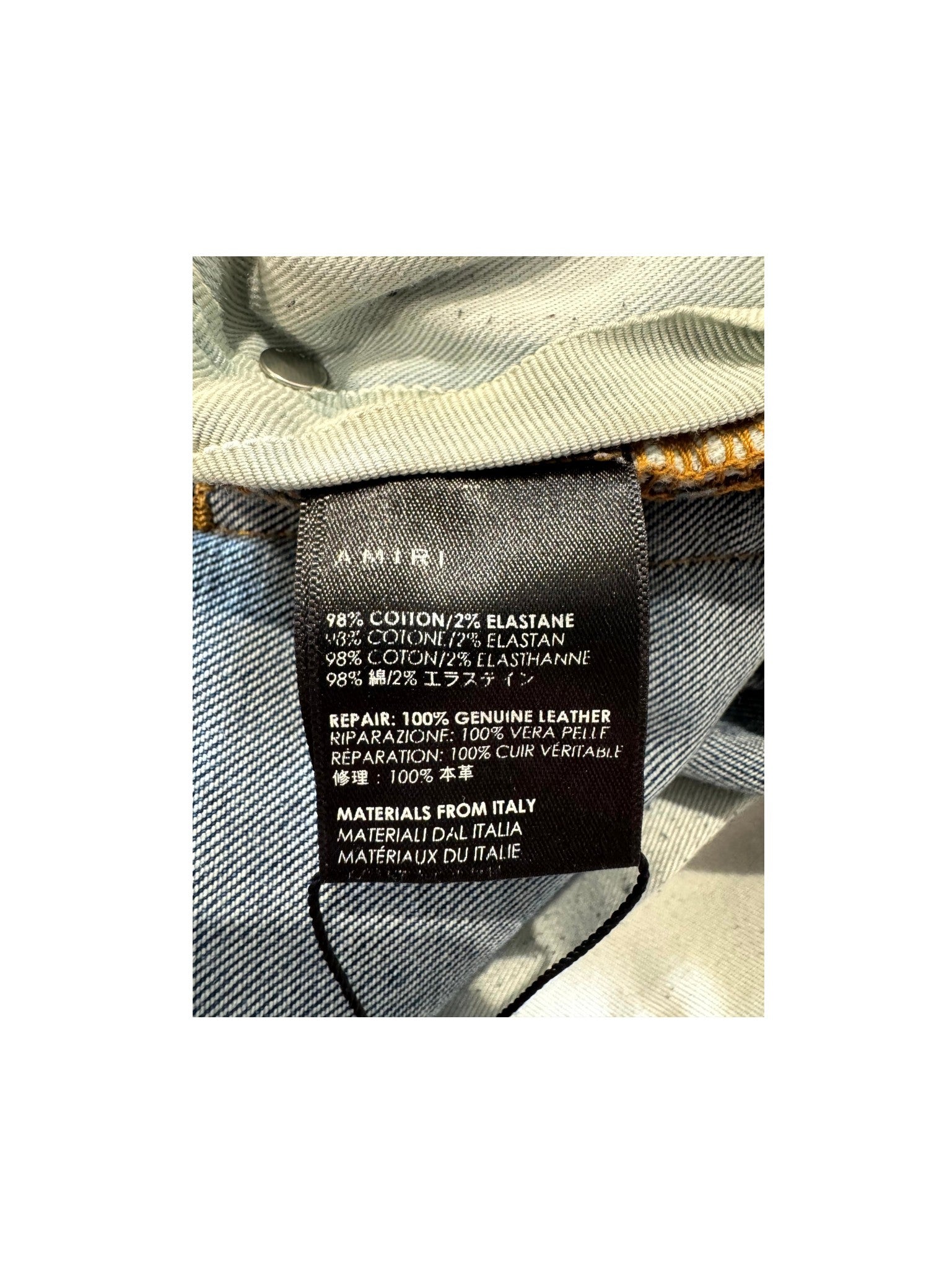 Amiri MX2 Patch Light Wash & Black Jeans