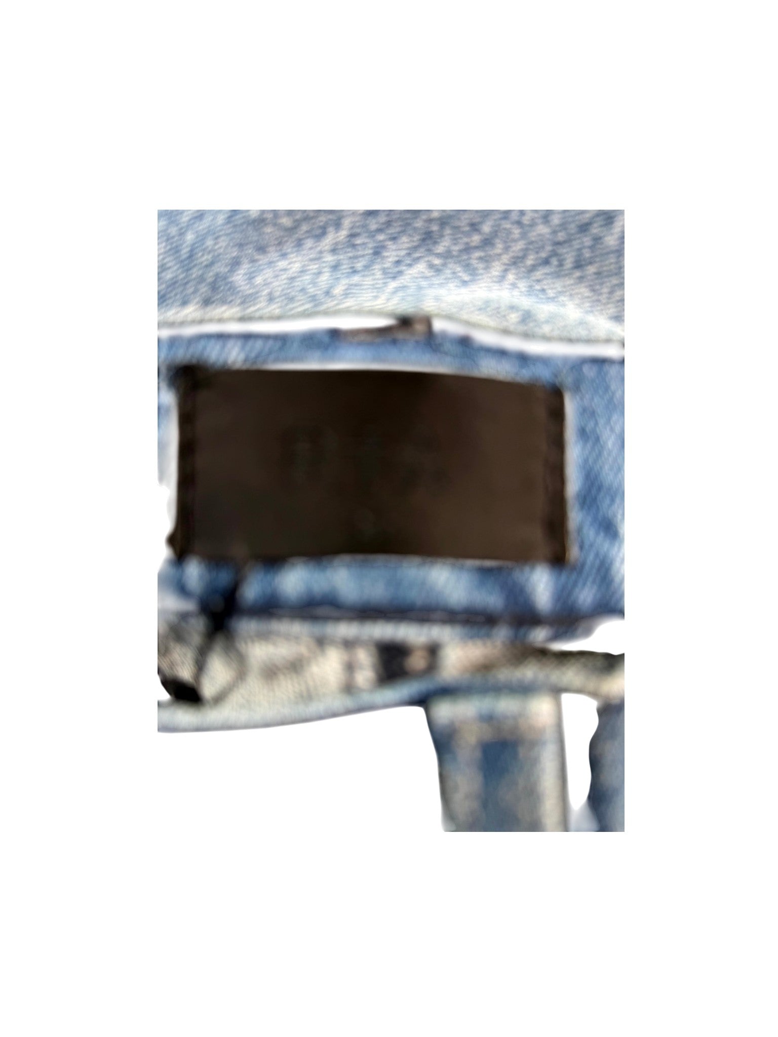 RTA "Flared Flooded Metal Cross" Light Wash Jeans