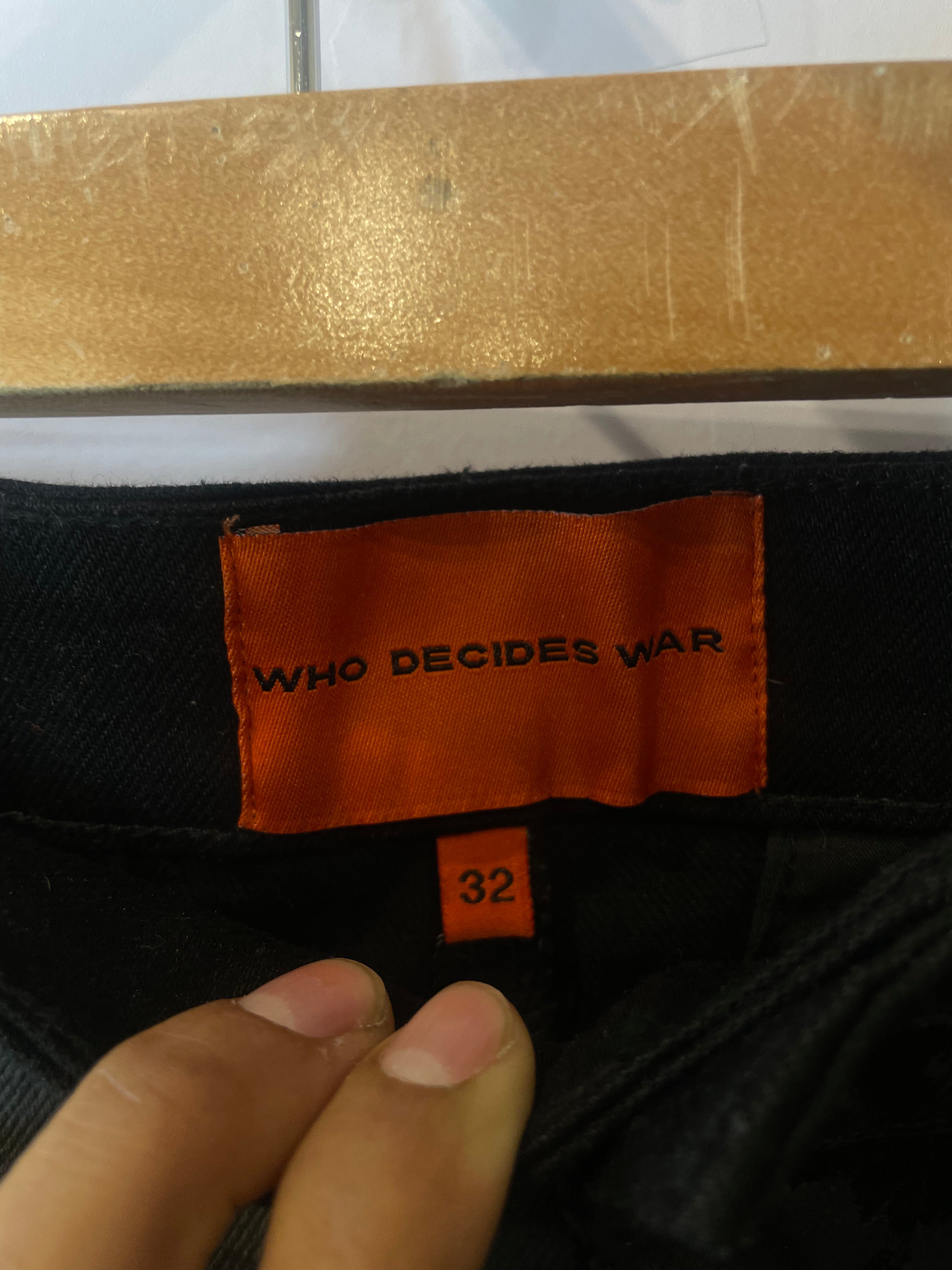 WDW Moto Black Wax Jeans