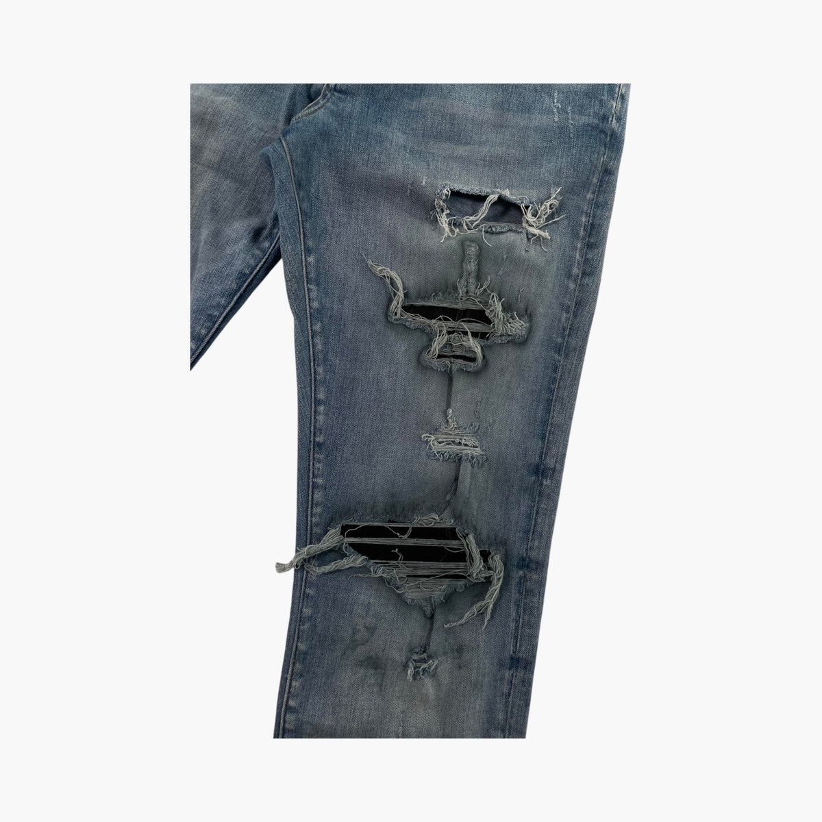 Amiri Old English Light Wash Jeans