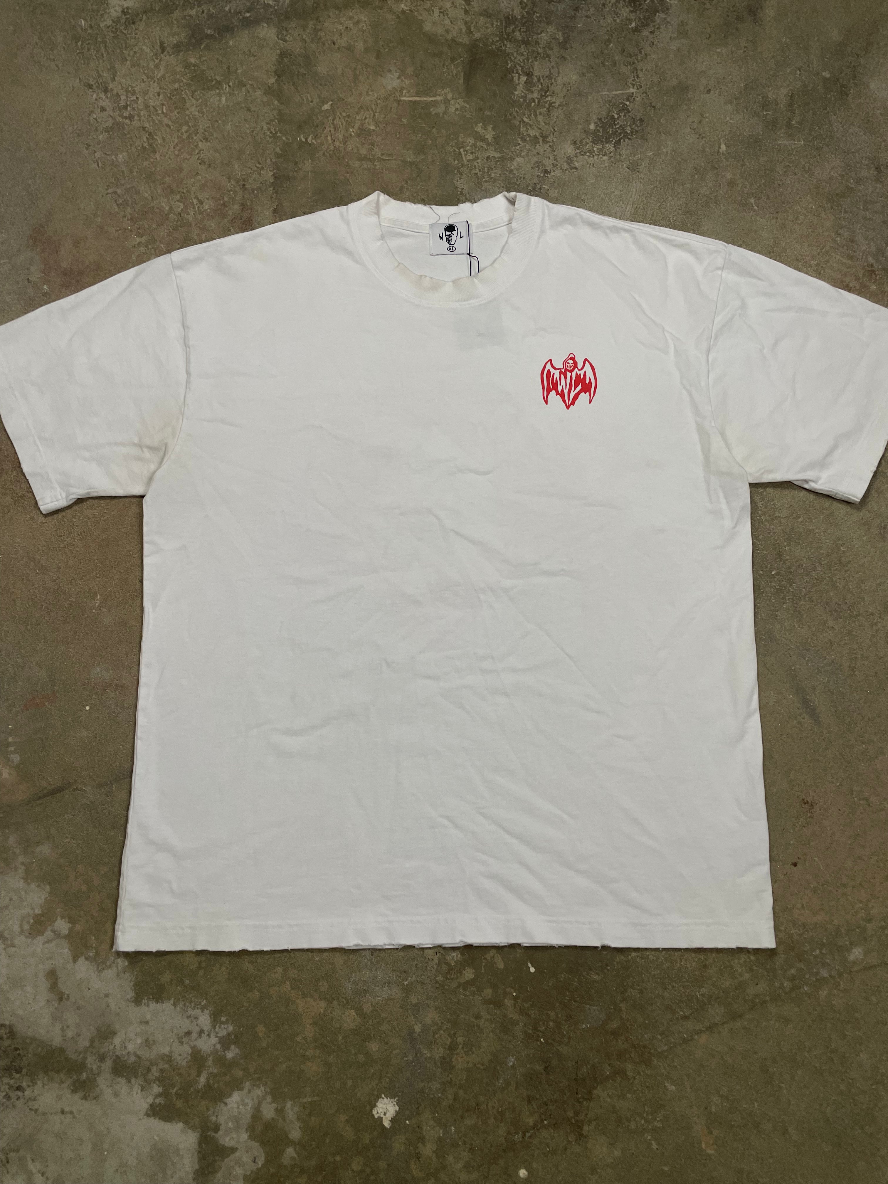 Warren Lotas Tee White Red Used XL