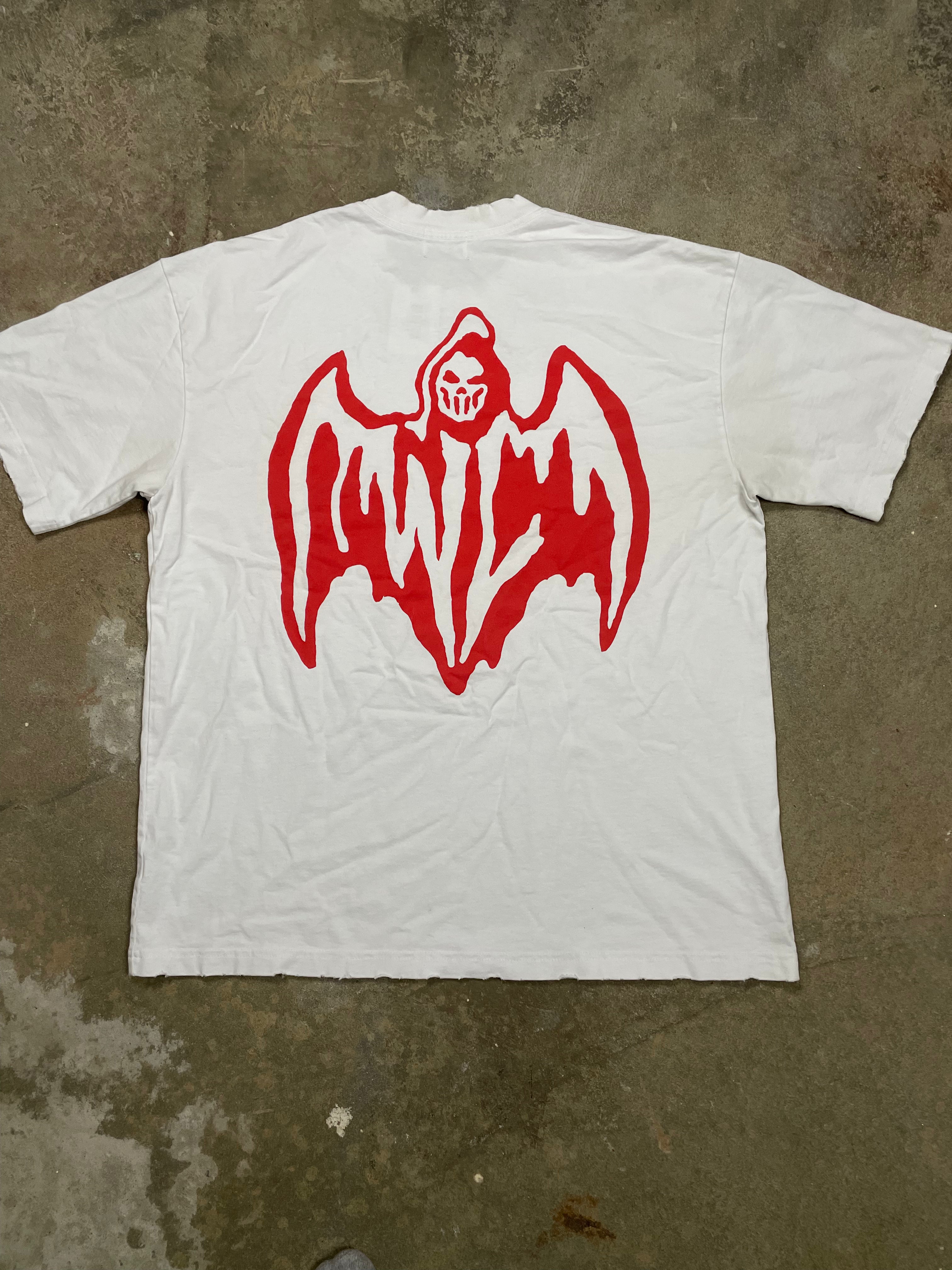 Warren Lotas Tee White Red Used XL