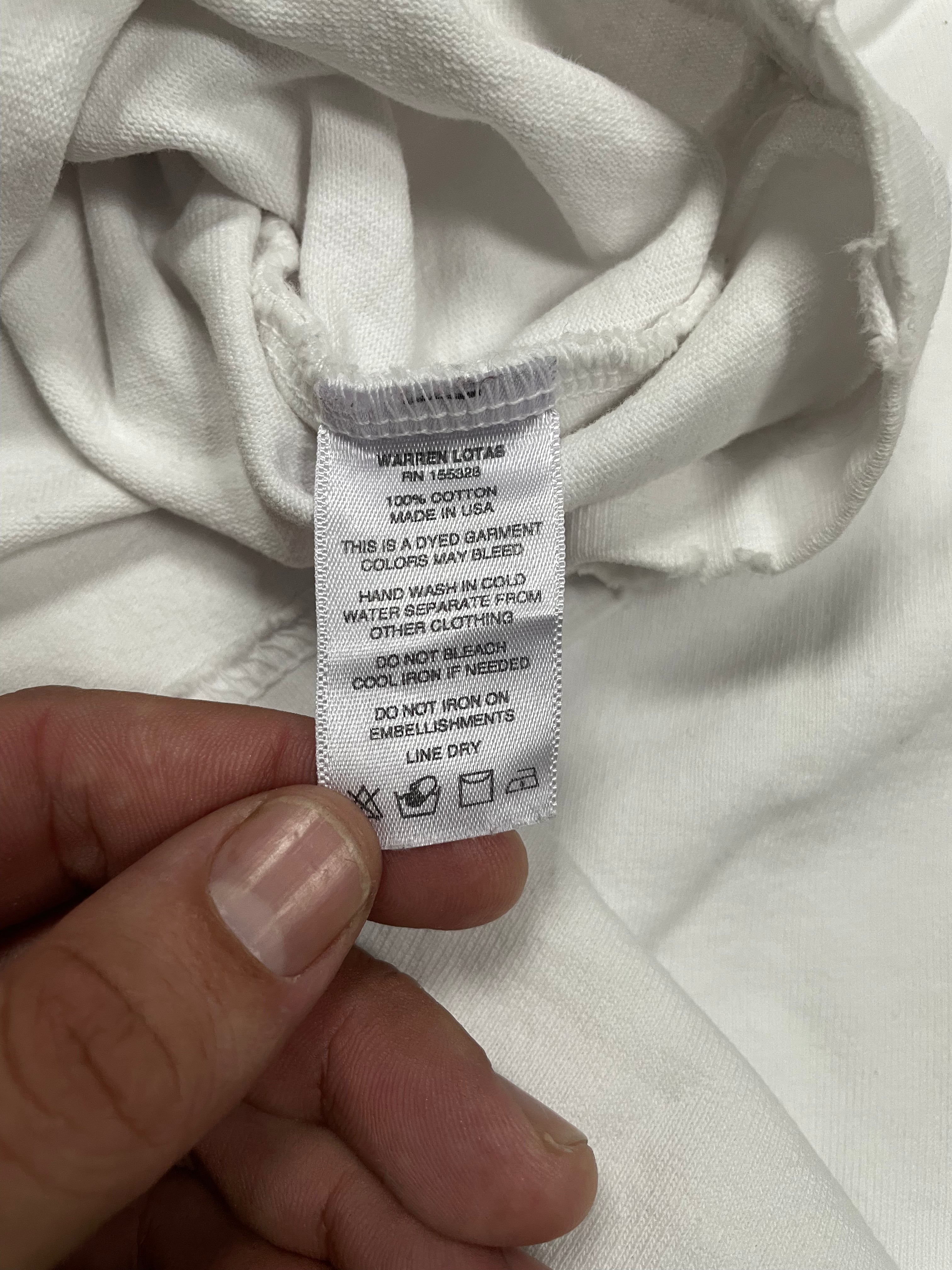 Warren Lotas Tee White Red Used XL