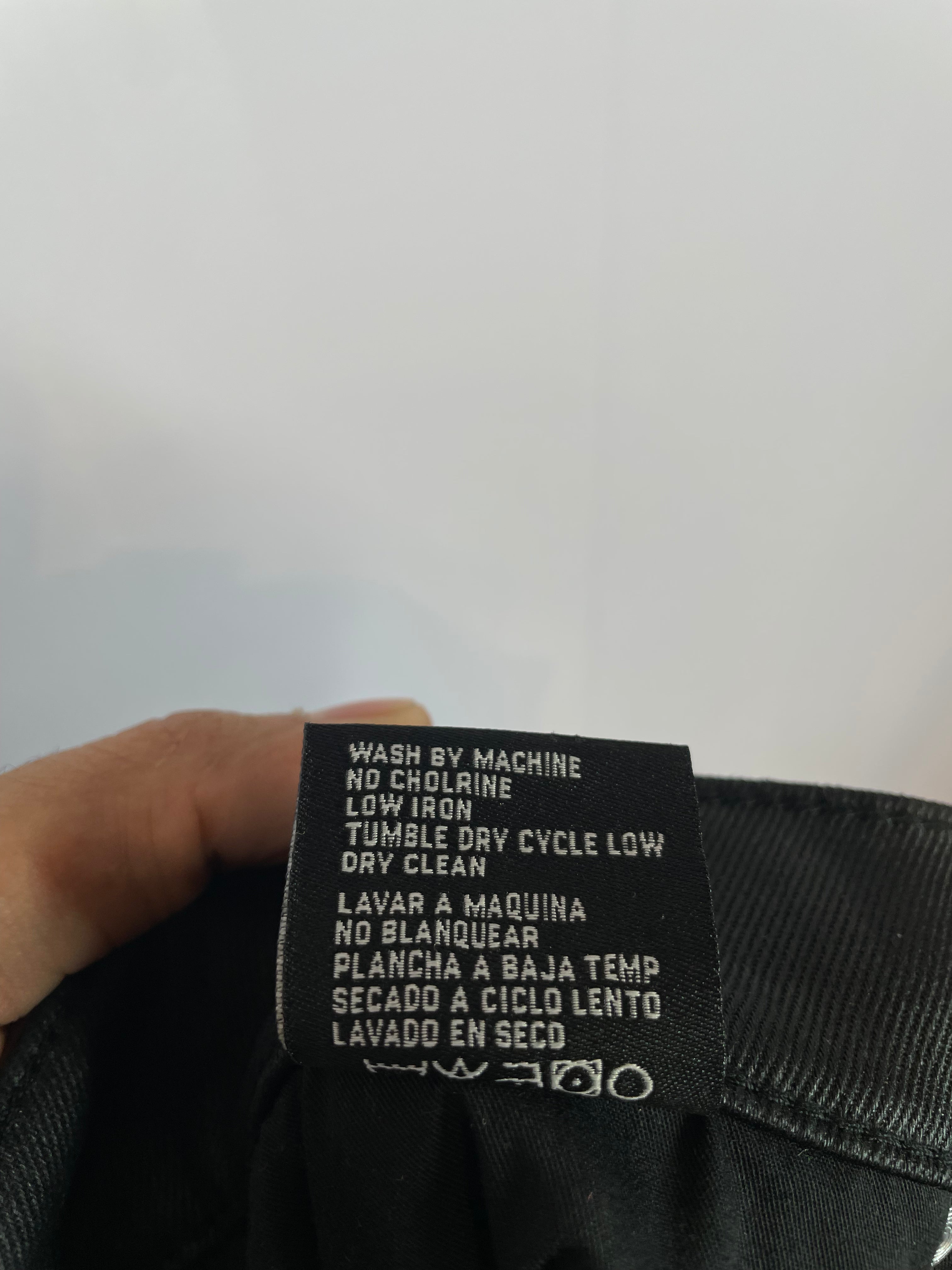 LOSTSHDWS Black & Orange Wax Jeans