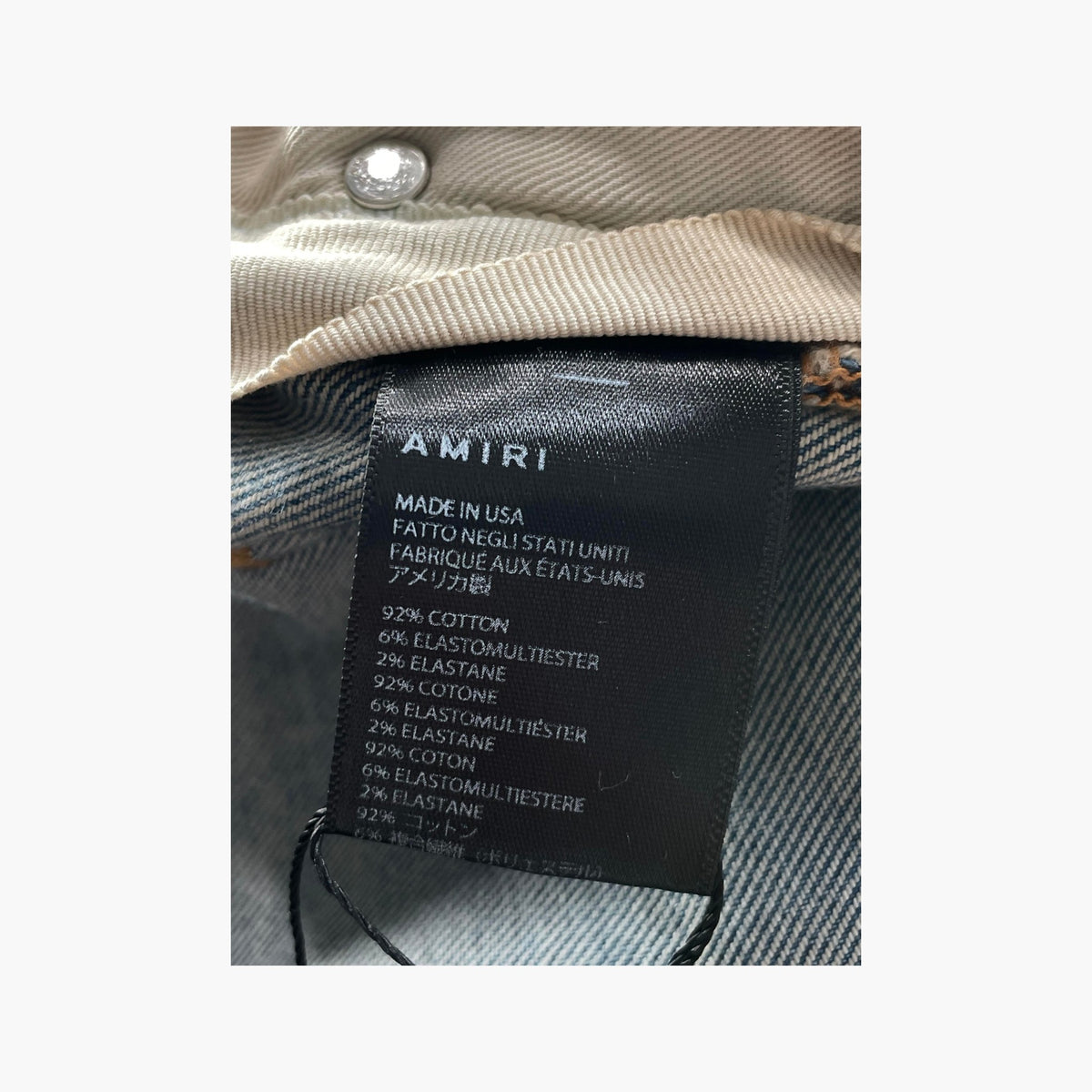 Amiri MX2 Black & Blue Light wash Jeans