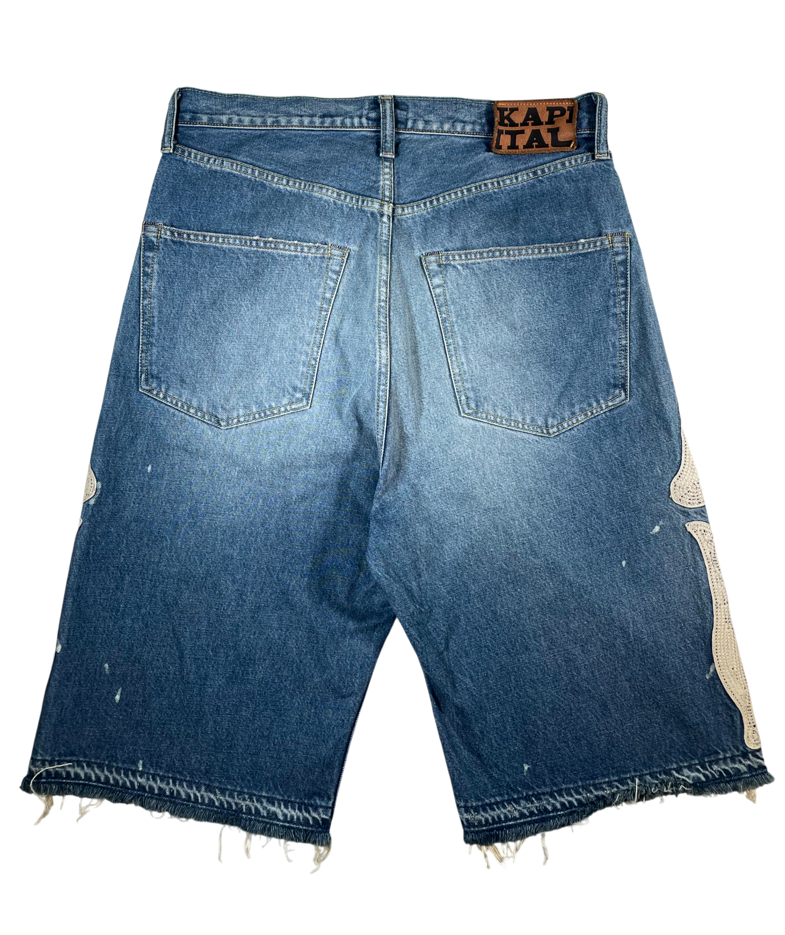 Kapital Bone Denim Blue Shorts