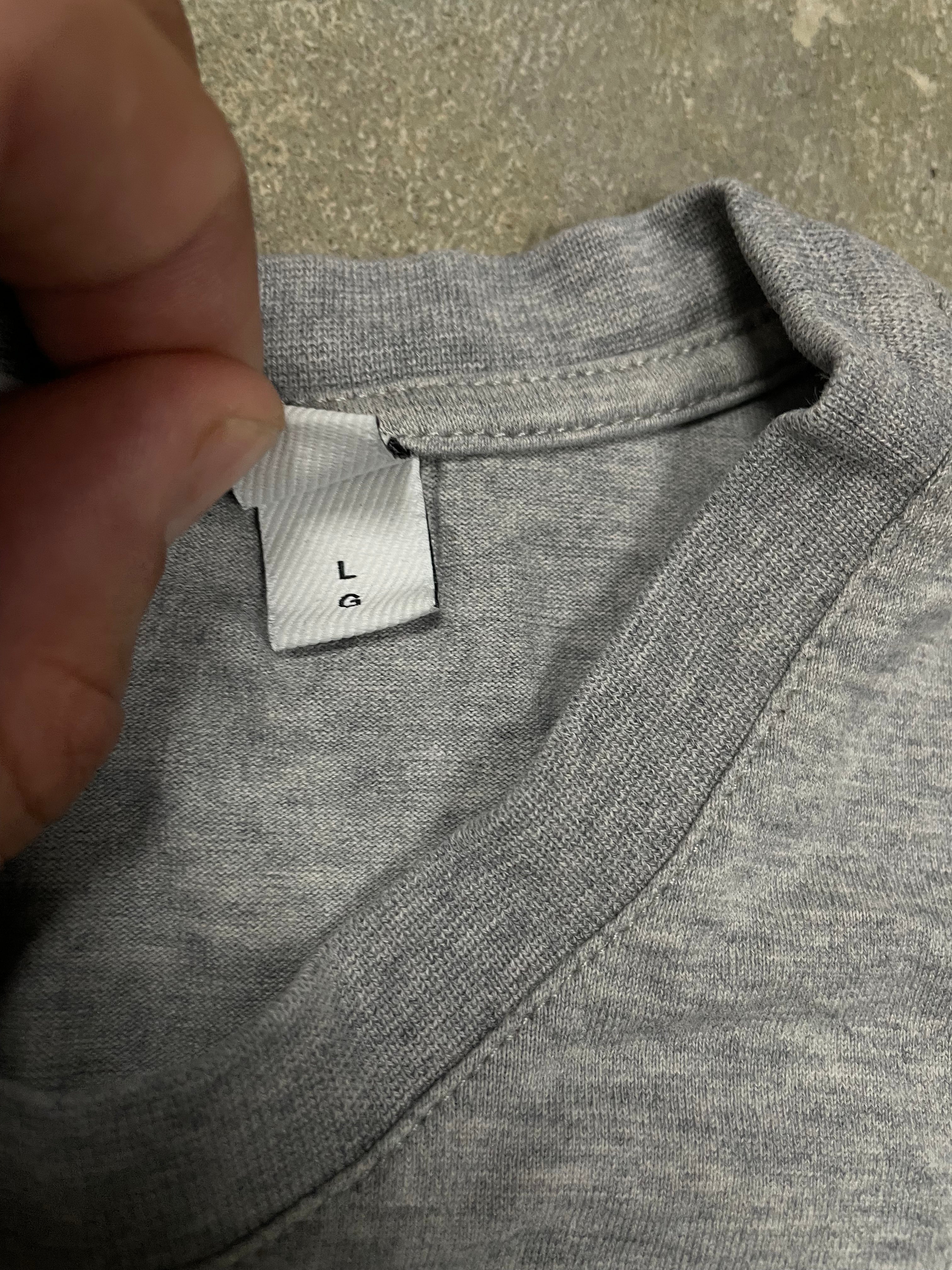 Burberry TB Logo Grey Tee Used Large