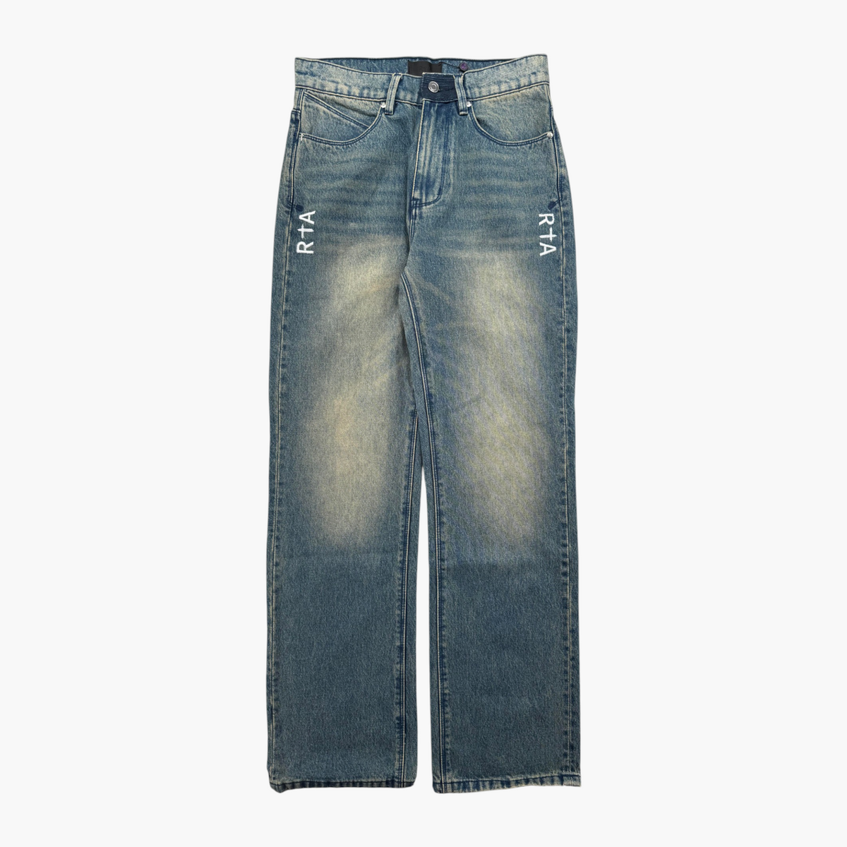 RTA Vintage Wash Straight Leg Jeans