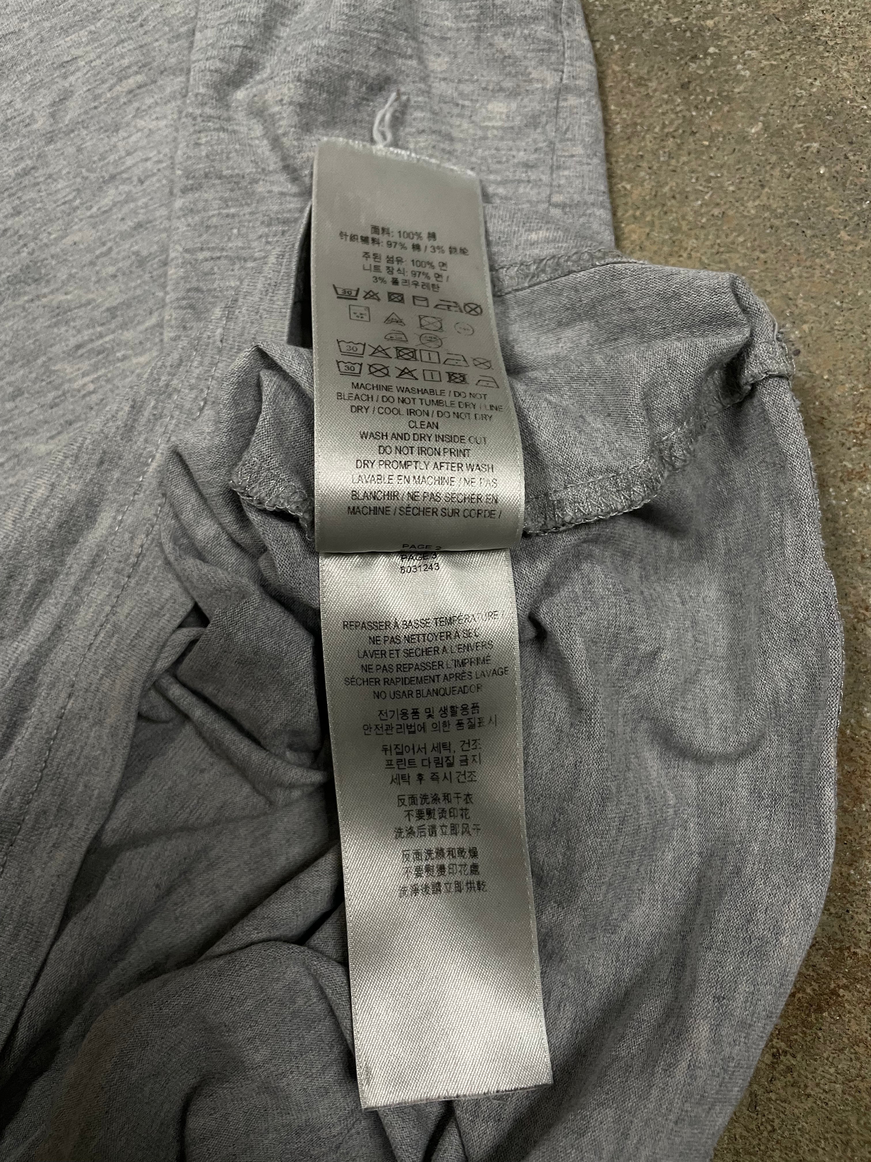Burberry TB Logo Grey Tee Used Large