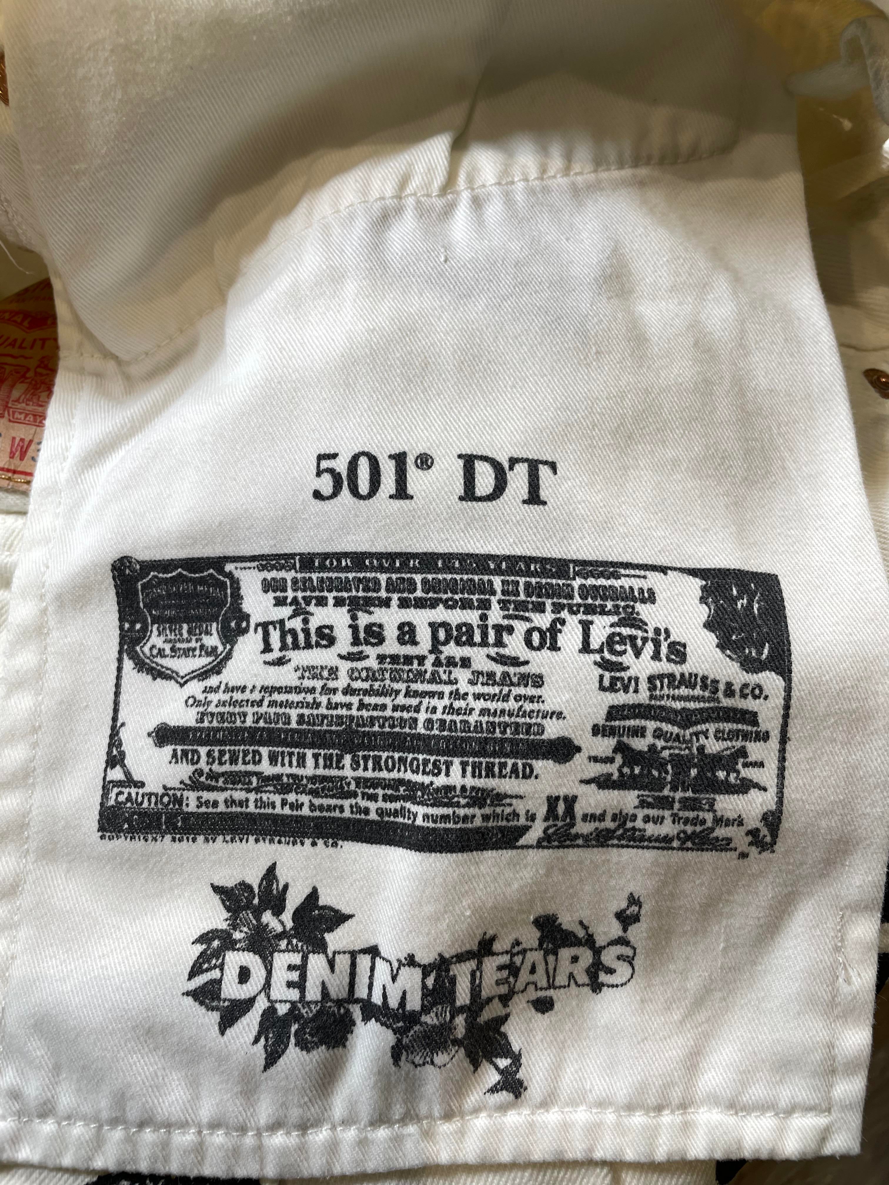 Denim Tears White & Black Jeans