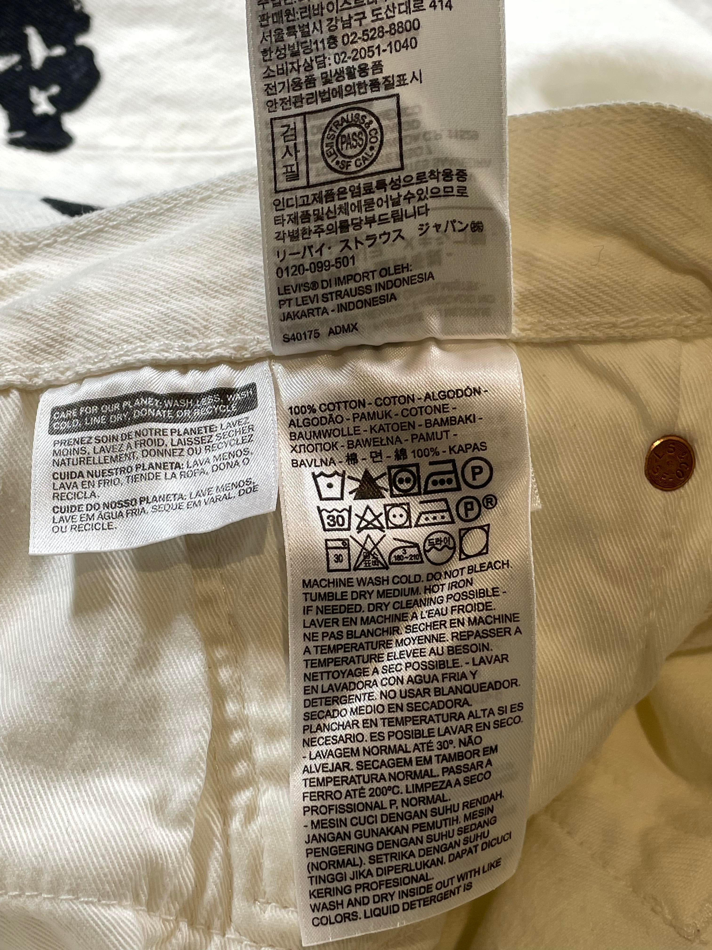 Denim Tears White & Black Jeans