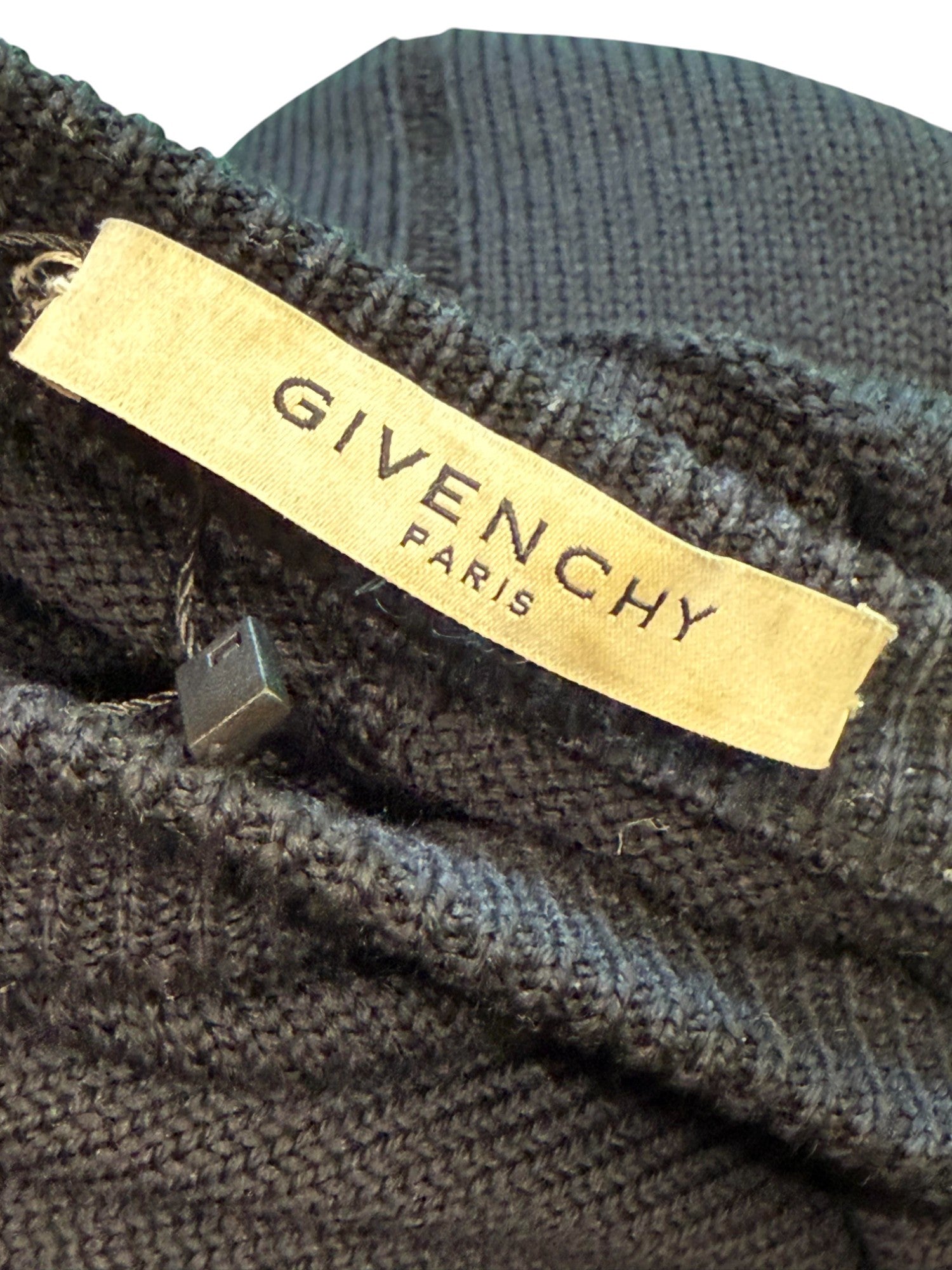 Givenchy Knit Crewneck Black Silver Ring