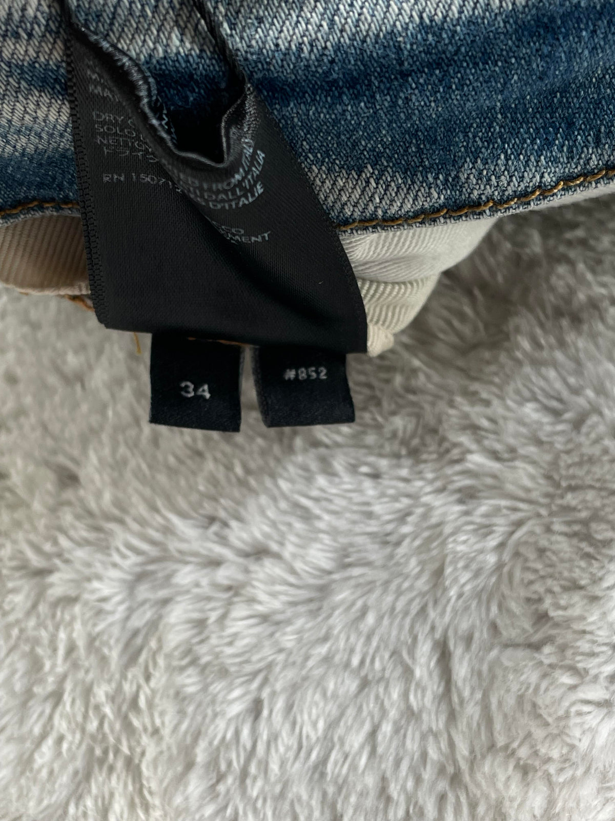 Amiri "MX1" Crackle Patch Light Wash & Pink Jeans