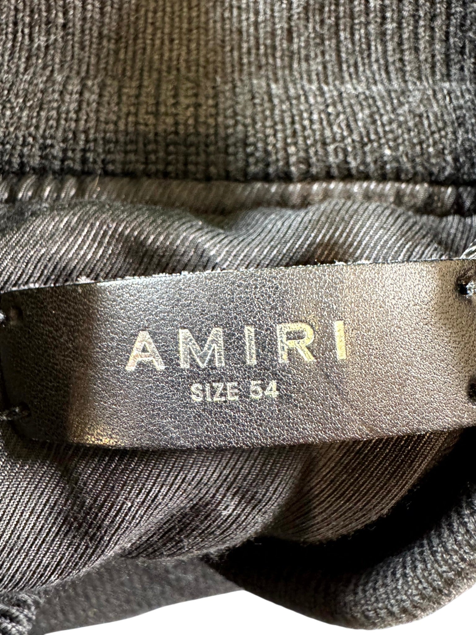 Amiri "Arc Logo Varsity" Black & Cream Jacket