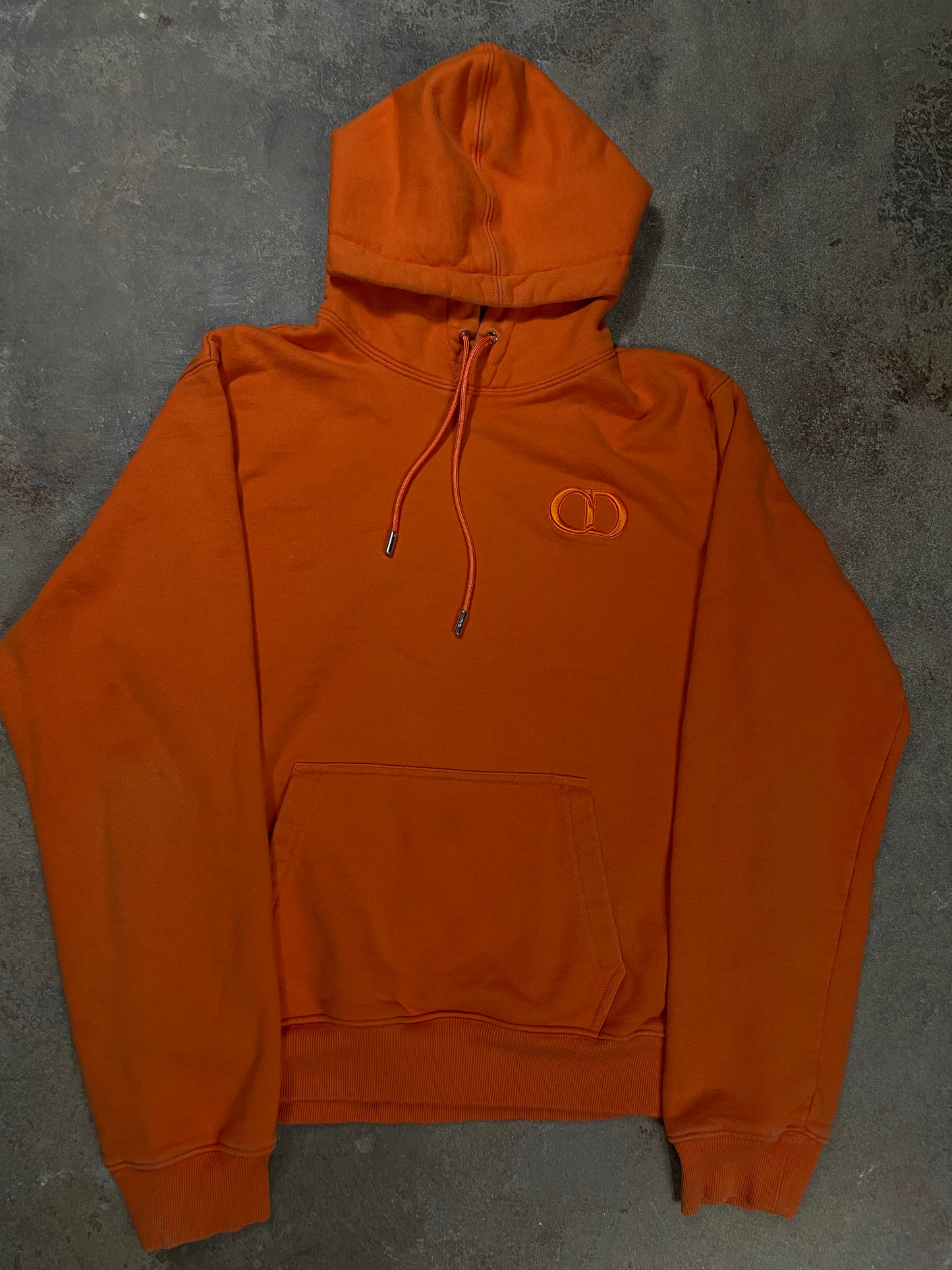 Dior CD Hoodie Orange Used XXL