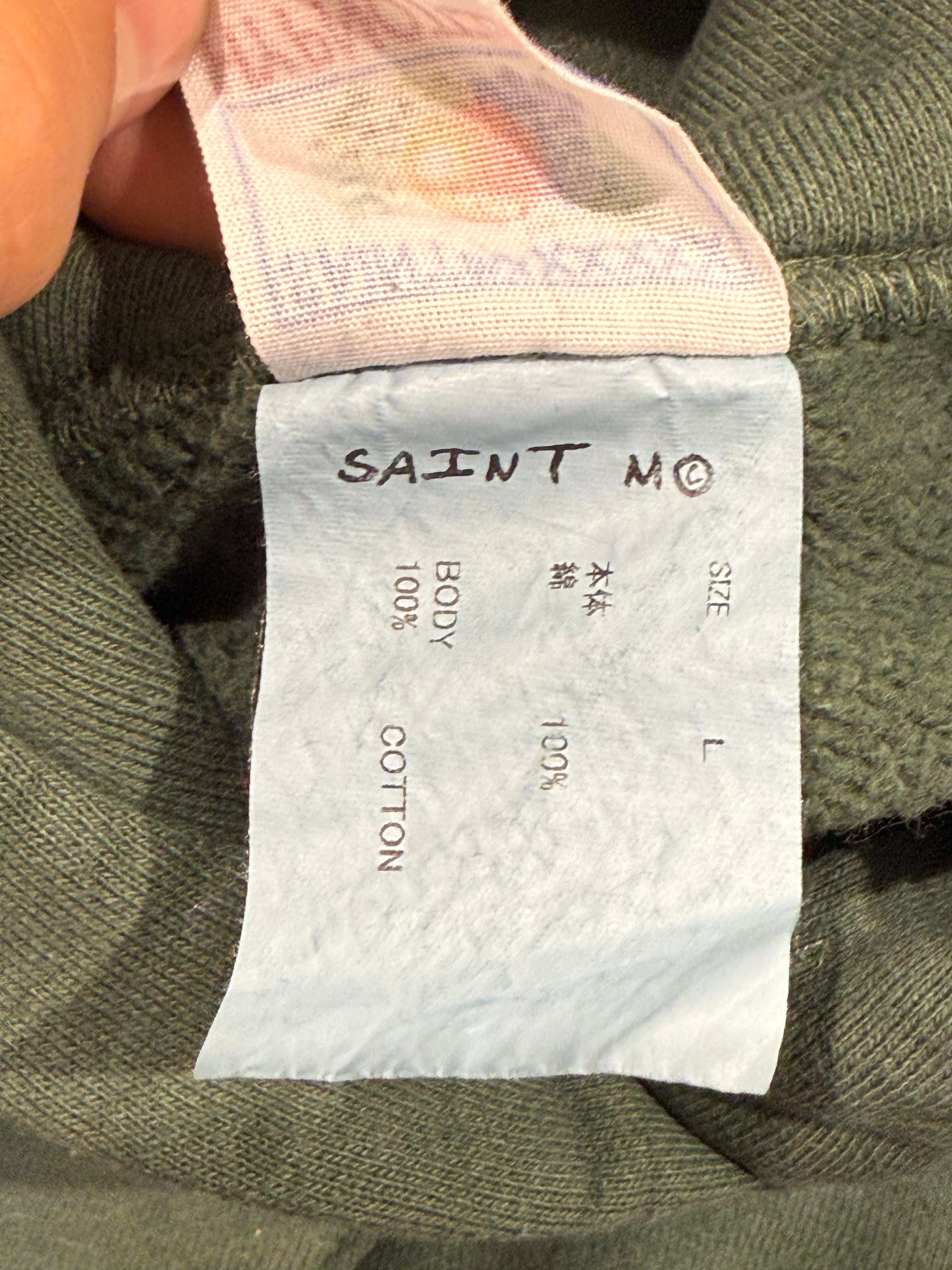 Saint Michael Green Logo Hoodie