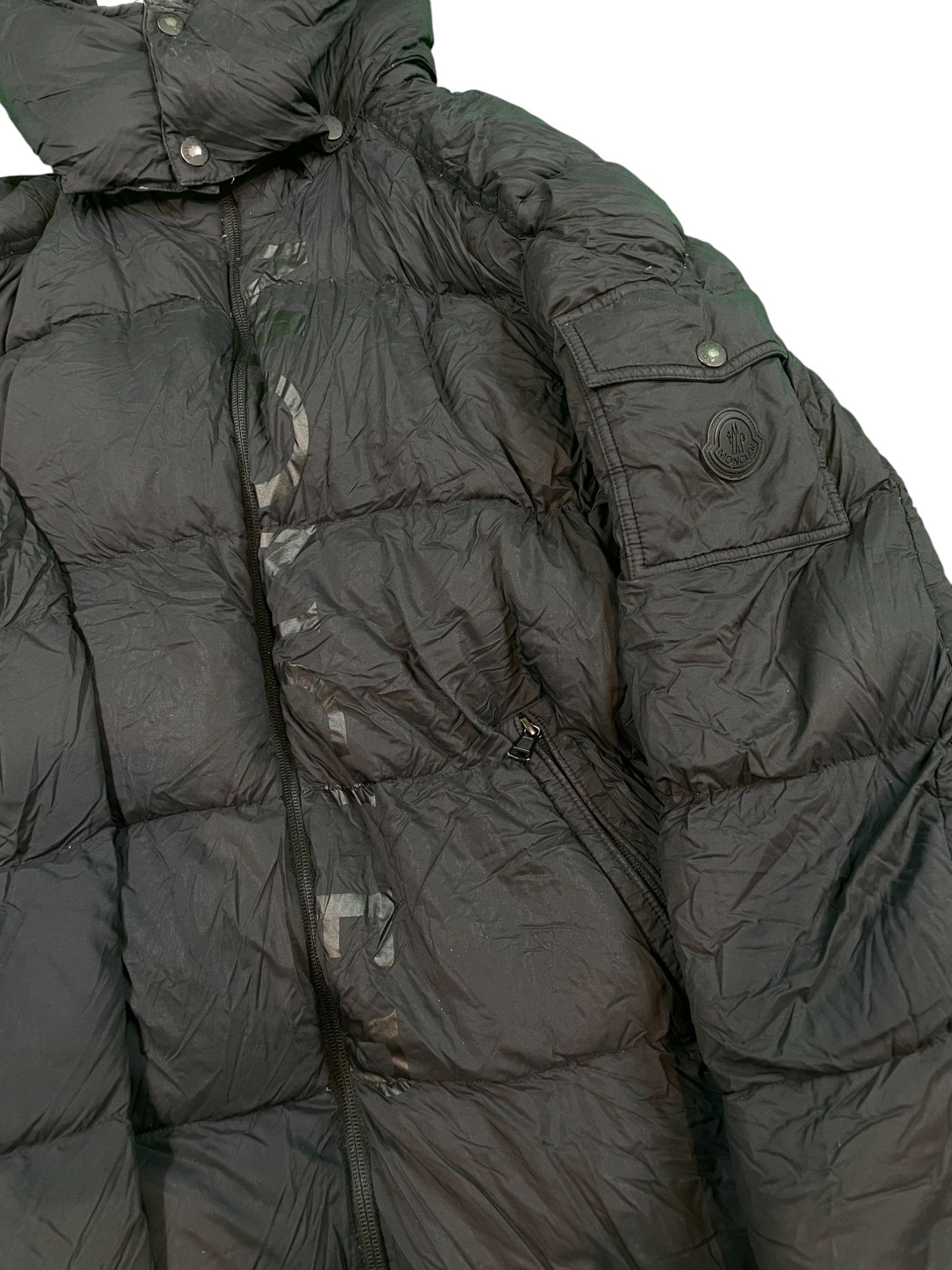 Moncler Puffer Hooded Black Jacket