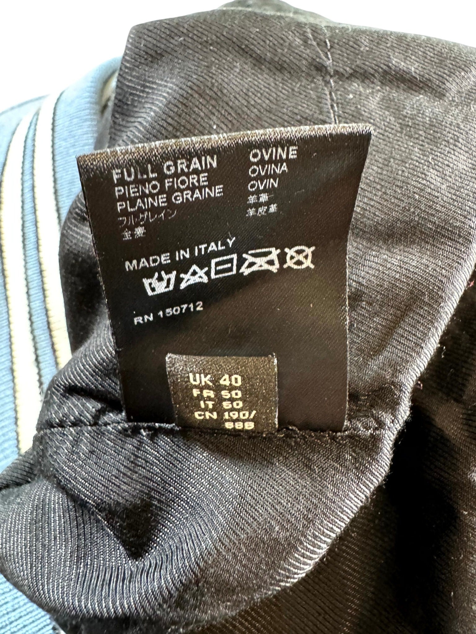 Amiri Bone Varsity Blue & Cream Jacket