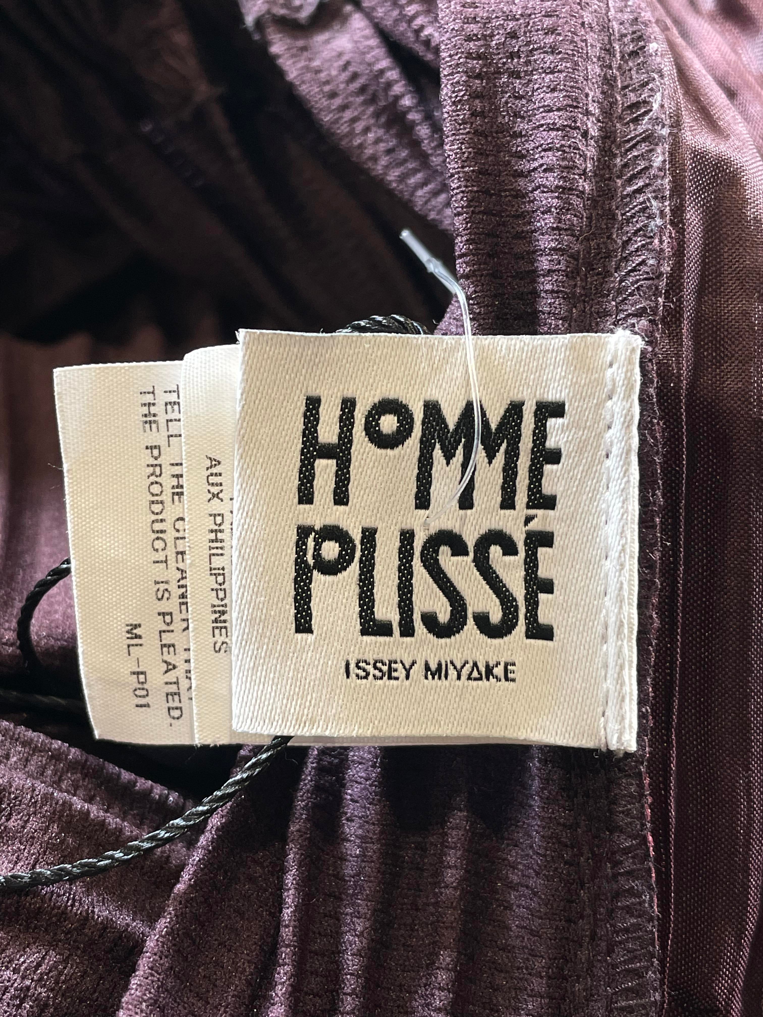 Issey Miyake Pleated Purple Shorts