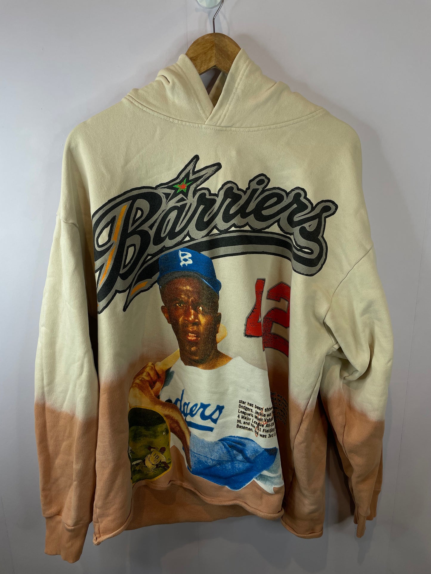 Barriers Jackie Robinson Brown Hoodie