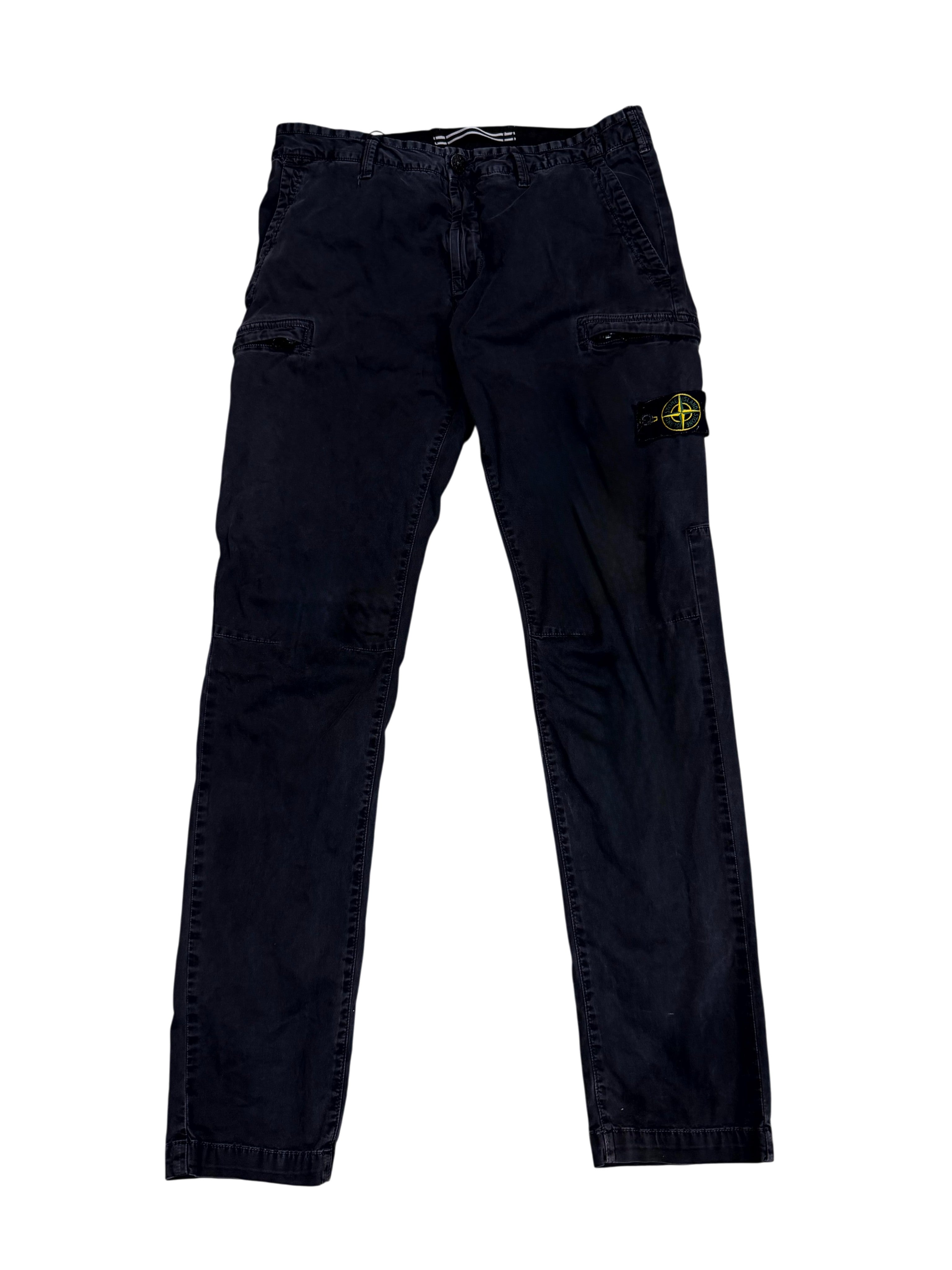 Stone Island Black Cargo Pants