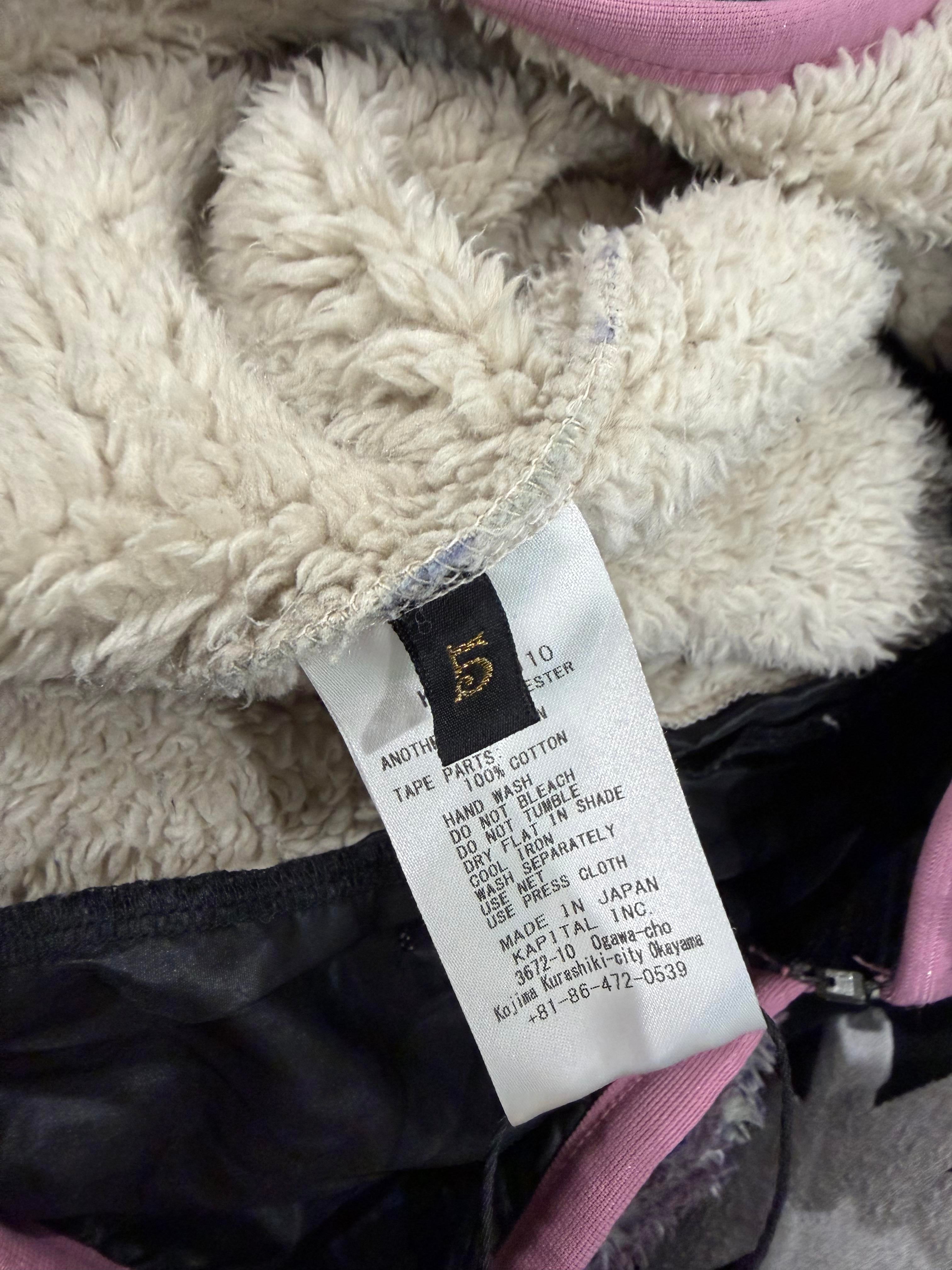 Kapital Bone Sherpa Fleece Zip Up