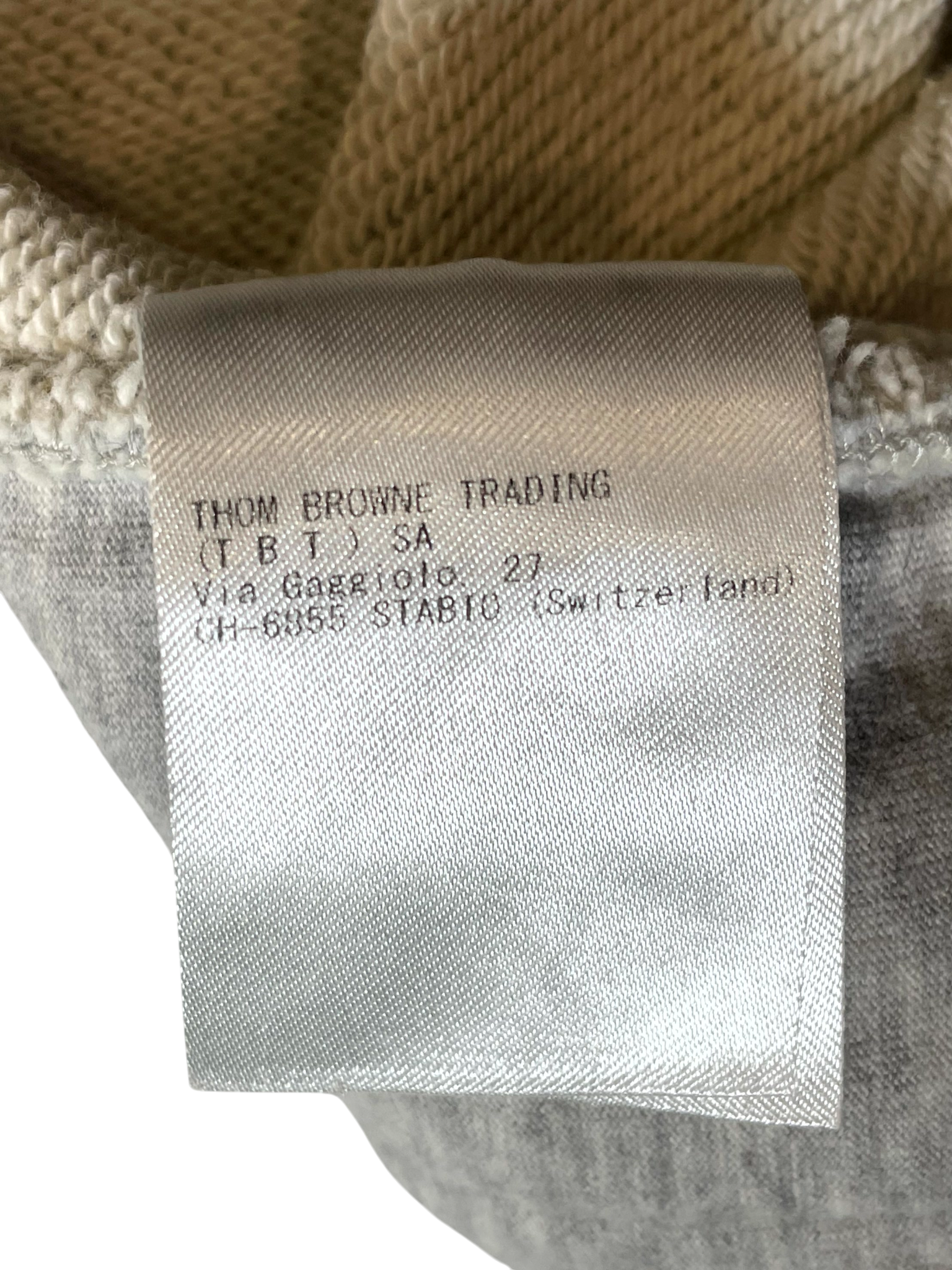 Thom Browne Stripe Light Grey Sweats