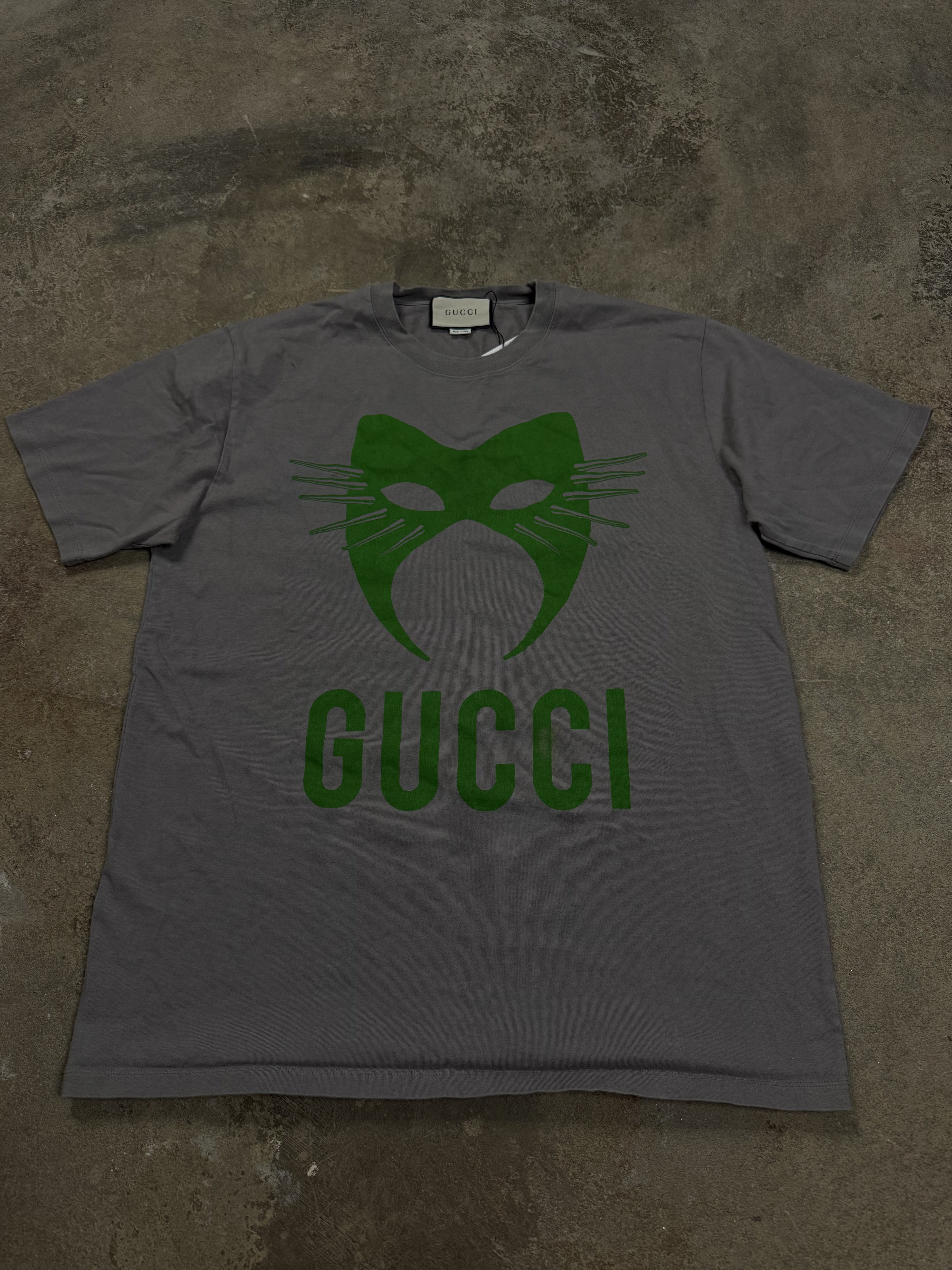 Gucci Tee Grey Green Used XL