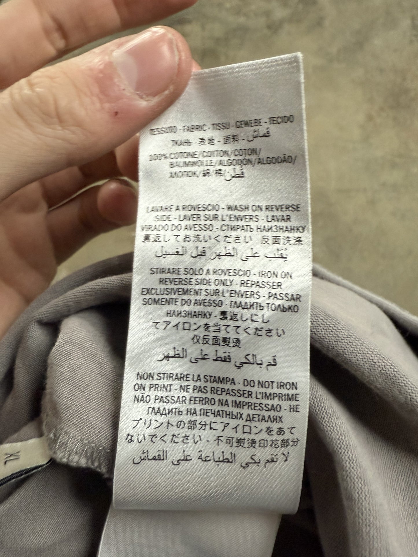 Gucci Tee Grey Green Used XL