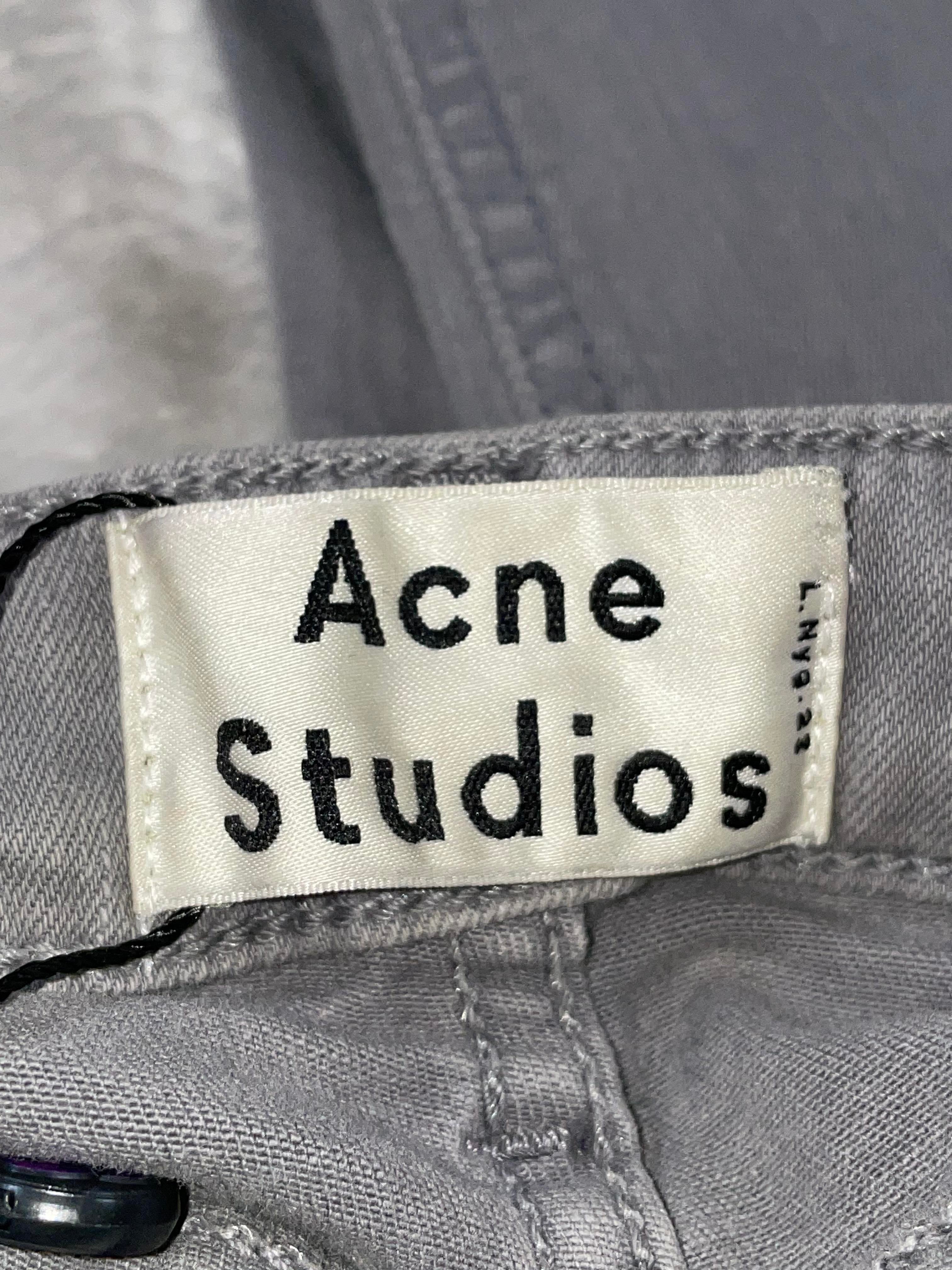 Acne Studios Plain Grey Wash Jeans