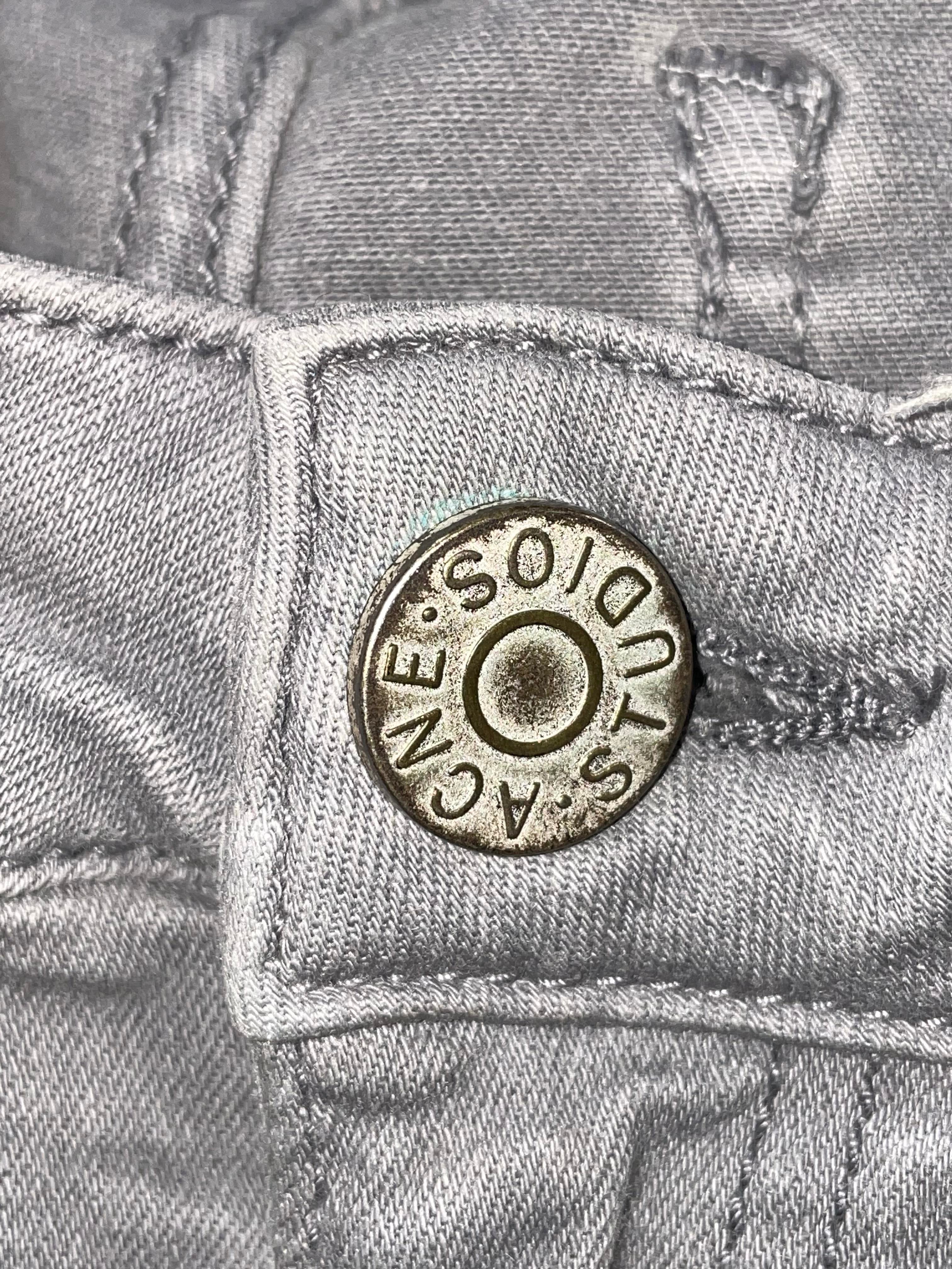 Acne Studios Plain Grey Wash Jeans