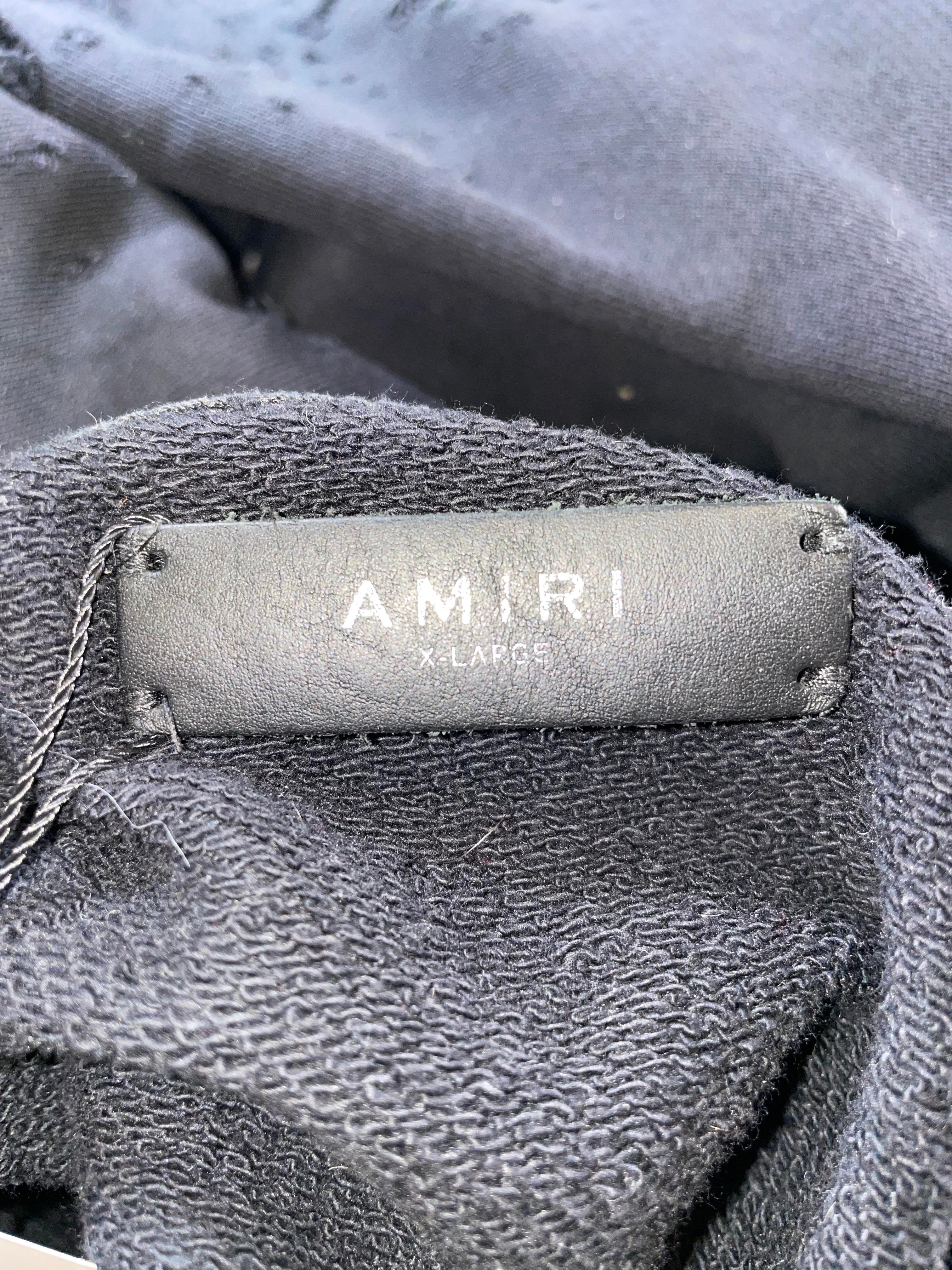 Amiri Shotgun Black Hoodie