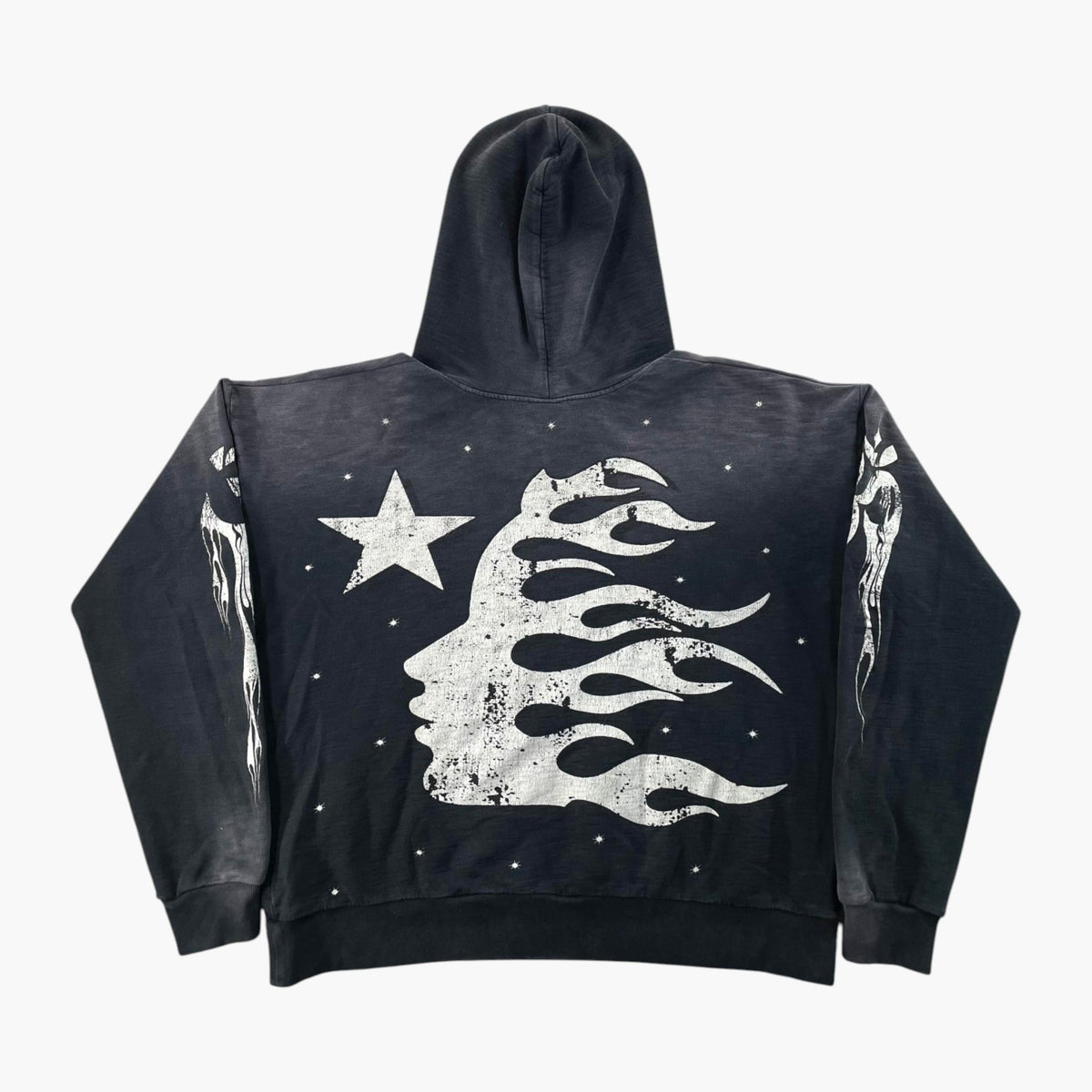 Hellstar Racer Black Wash Hoodie